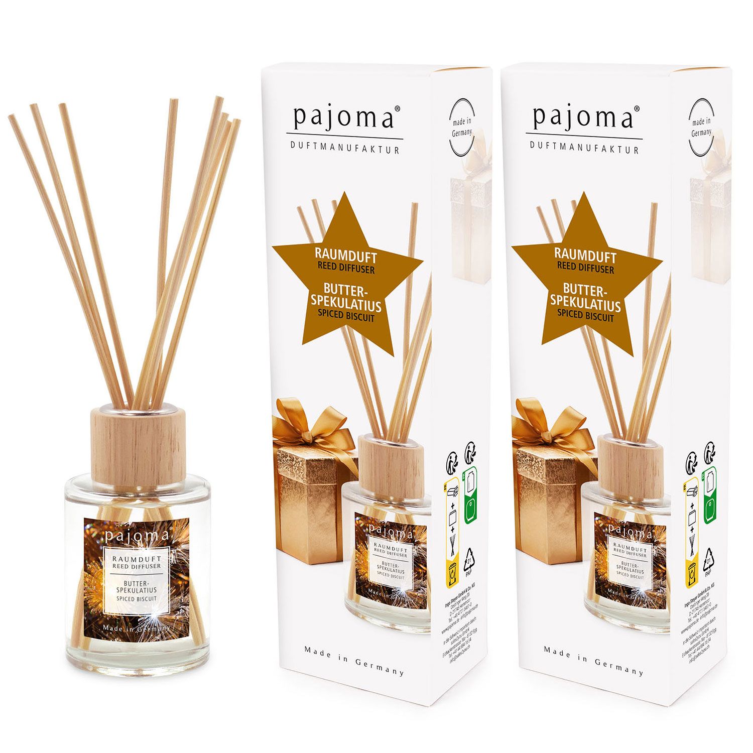 Raumduft Butter Spekulatius 2 x 100 ml Raumduftdiffuser Lufterfrischer Set