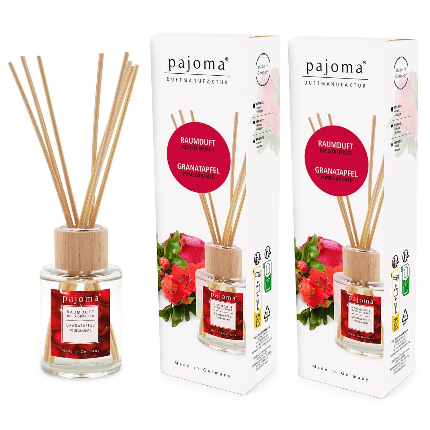 Raumduft Granatapfel 2 x 100 ml Raumduftdiffuser Lufterfrischer Set