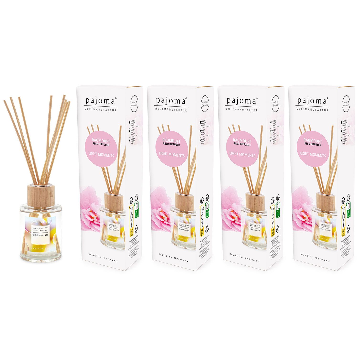 Raumduft Light Moments 4 x 100 ml Pajoma Raumduftdiffuser Lufterfrischer Set