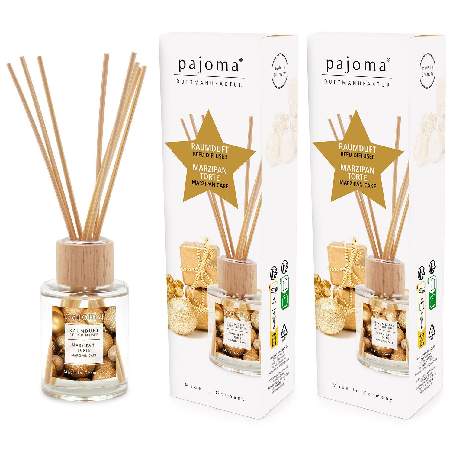 Raumduft Marzipan-Torte 2 x 100 ml Raumduftdiffuser Lufterfrischer Set