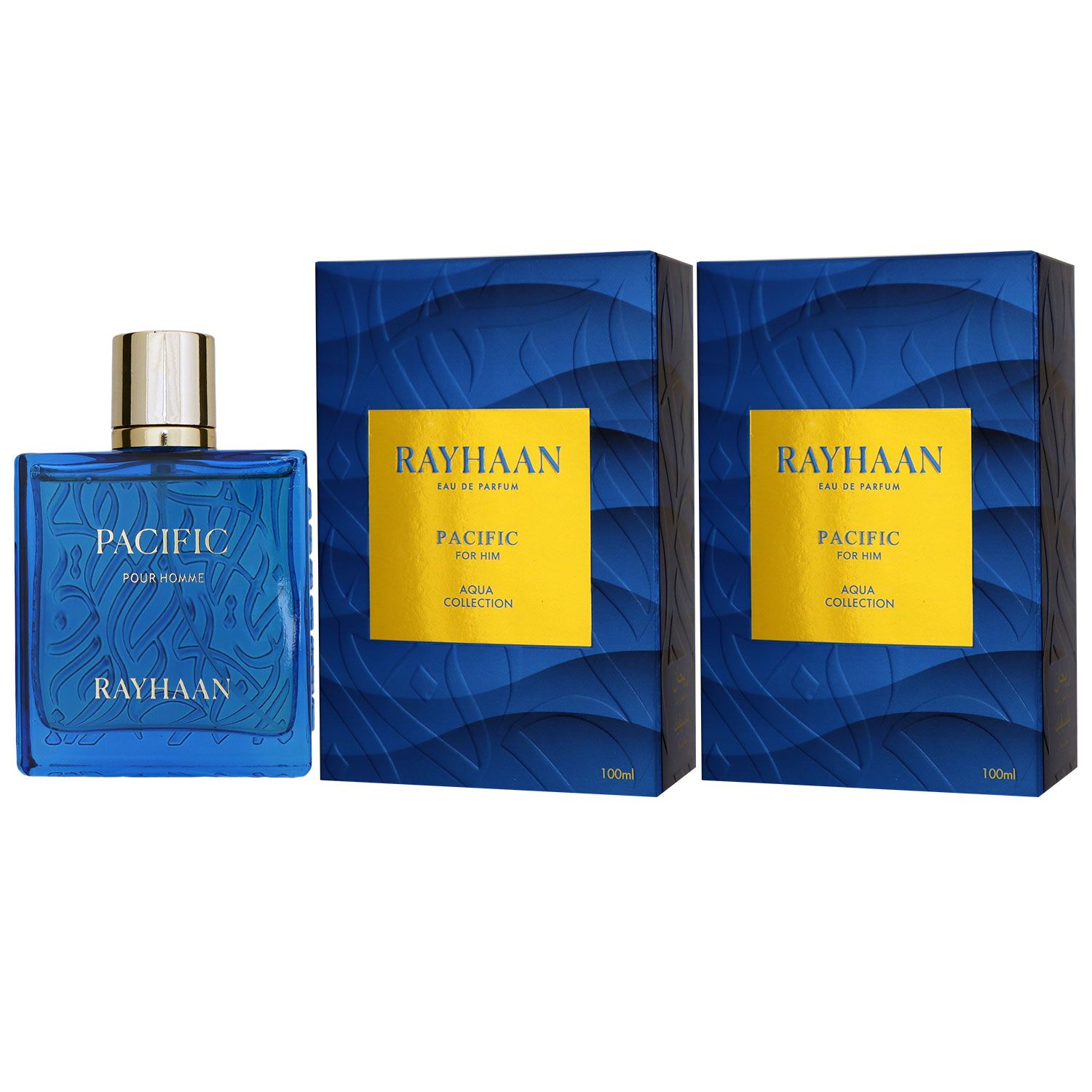 Rayhaan Aqua Collection Pacific 2 x 100 ml Eau de Parfum EDP Set