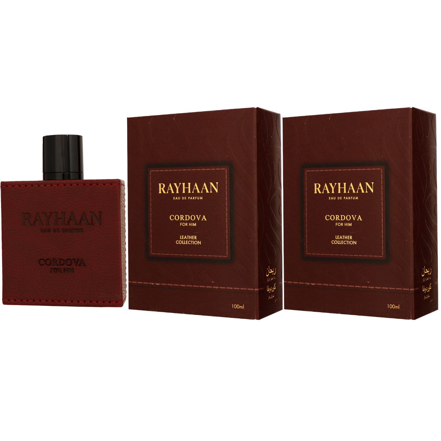 Rayhaan Leather Collection Cordova 2 x 100 ml Eau de Parfum EDP Set