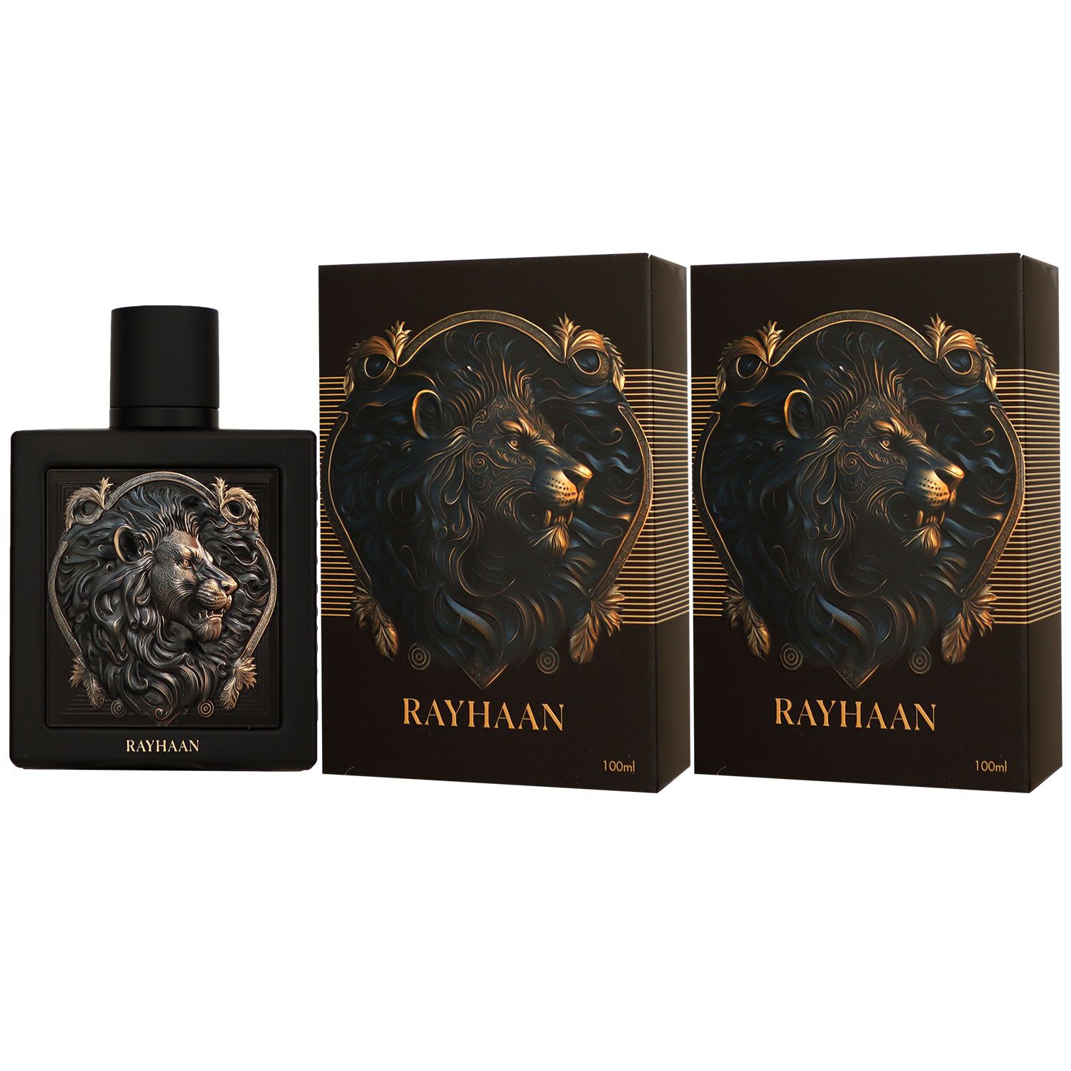 Rayhaan Lion 2 x 100 ml Eau de Parfum EDP Set Herrenparfum Herren Parfum