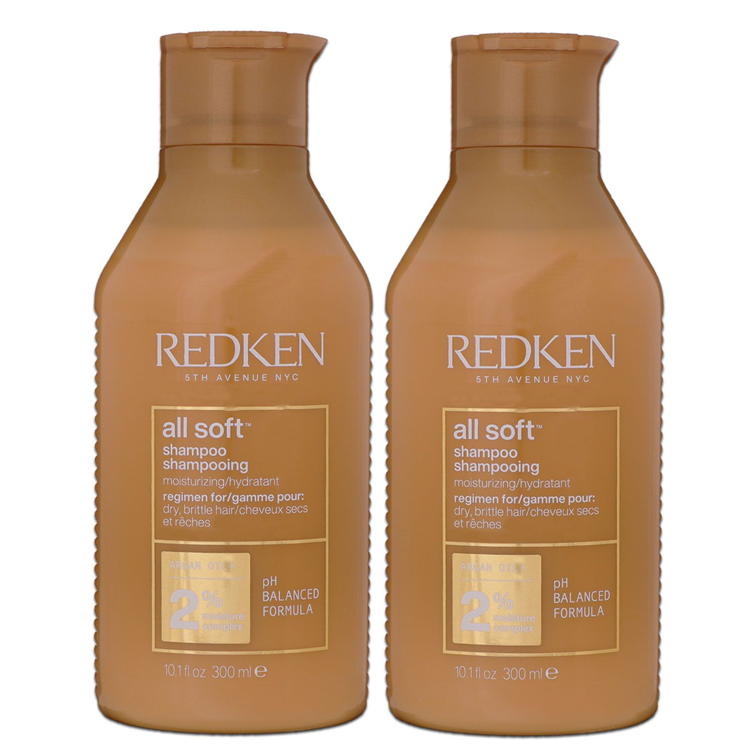 Redken All Soft 2 x 300 ml Shampoo f�r gute K�mmbarkeit & Glanz Set
