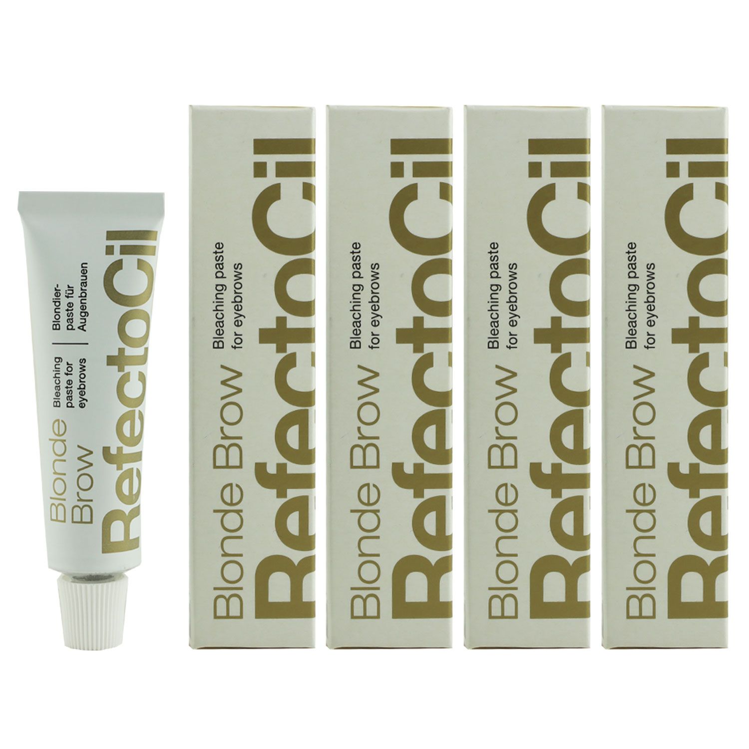 RefectoCil 0 Blonde Brow Eyebrow Bleaching 4 x 15 ml Augenbrauen Blondiercreme Blonde Augenbrauenble
