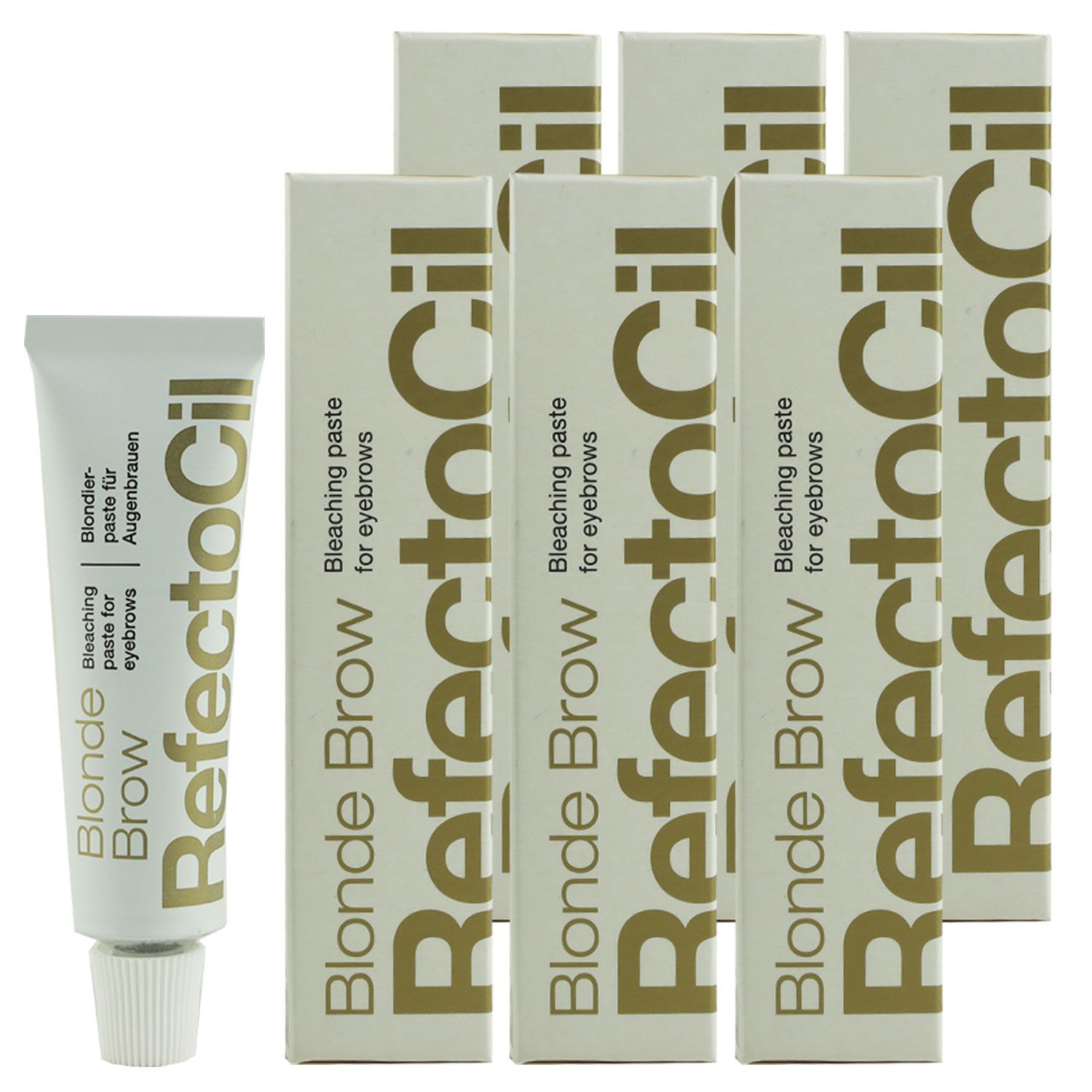 RefectoCil 0 Blonde Brow Eyebrow Bleaching 6 x 15 ml Augenbrauen Blondiercreme Blonde Augenbrauenble