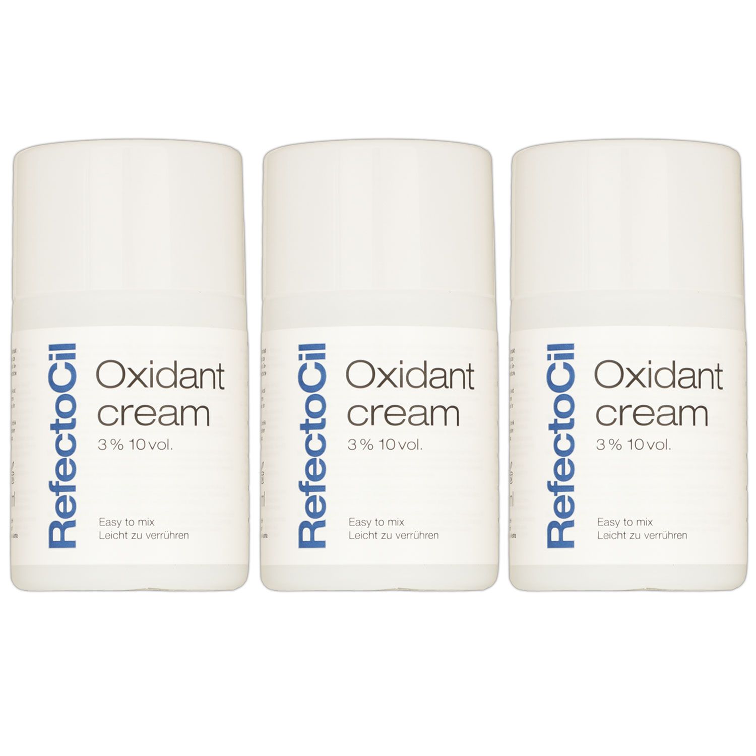 RefectoCil Oxidant 3 % Cream Developer 3 x 100 ml Entwickler Set