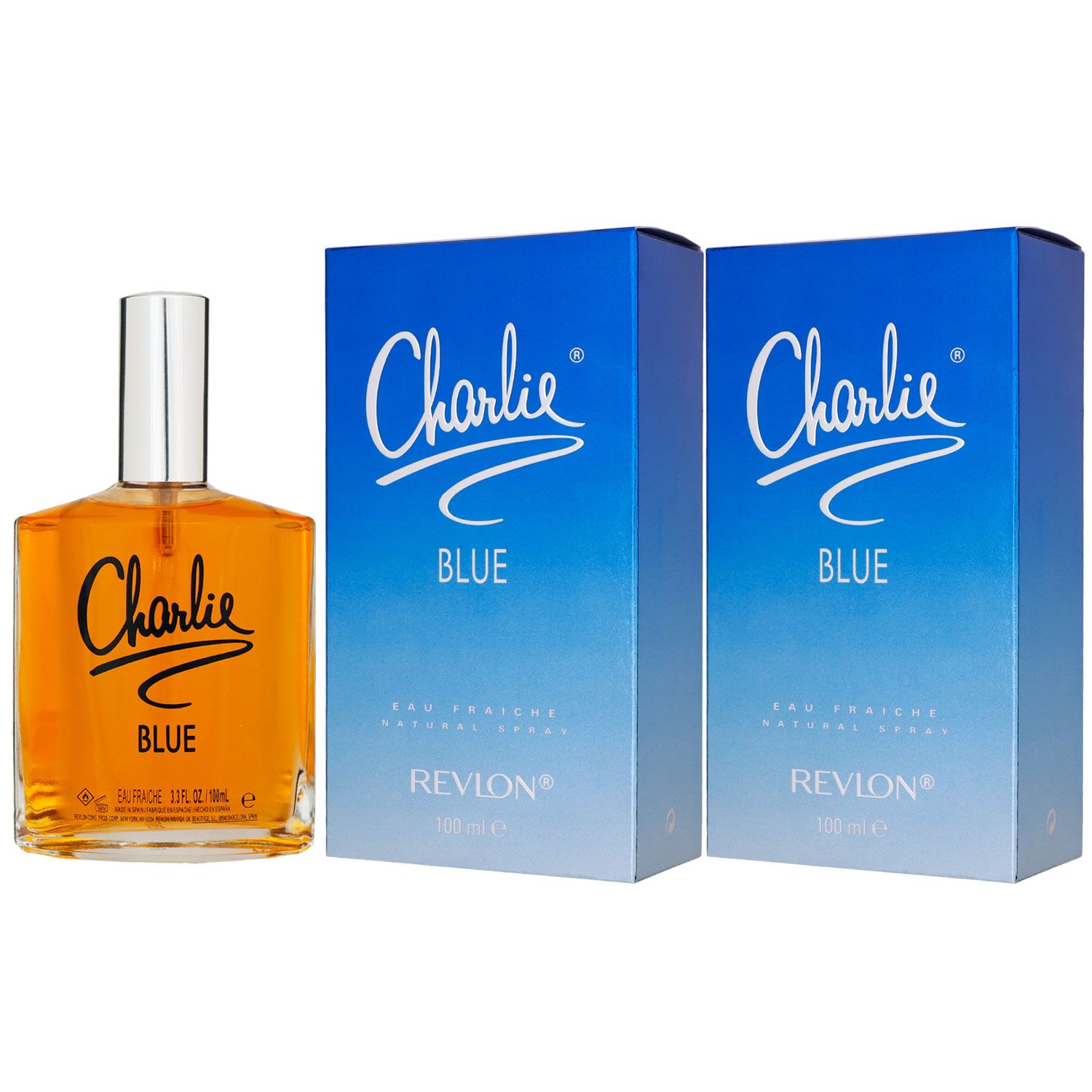 Revlon Charlie Blue 2 x 100 ml Eau Fraiche Set Damenduft Damen Duft