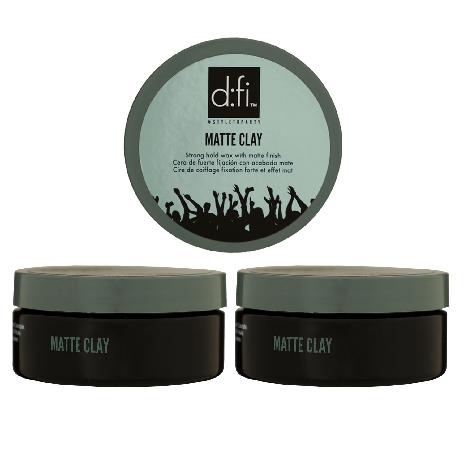 Revlon D:FI Matte Clay 2 x 75 g Haarwachs starker Halt Set