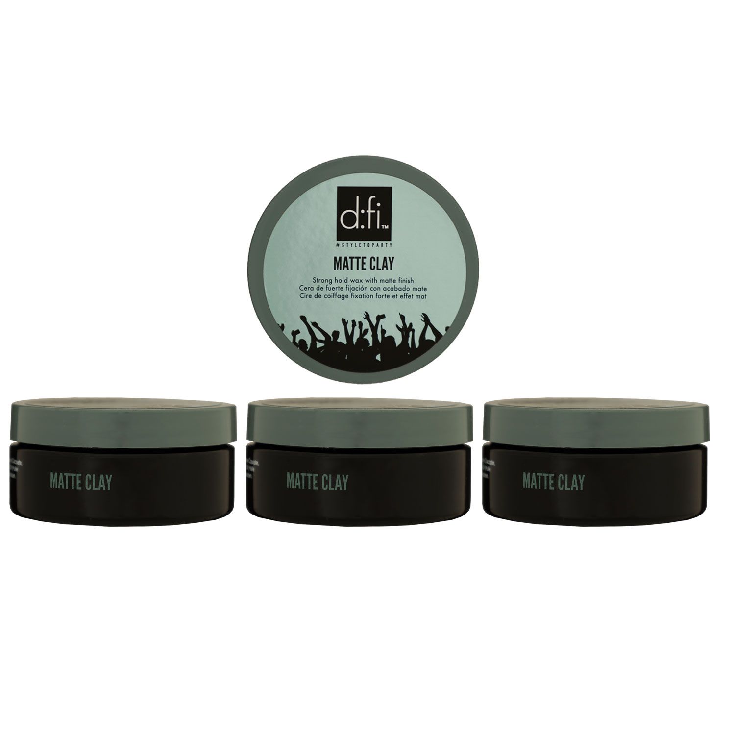 Revlon D:FI Matte Clay 3 x 75 g Haarwachs starker Halt Set