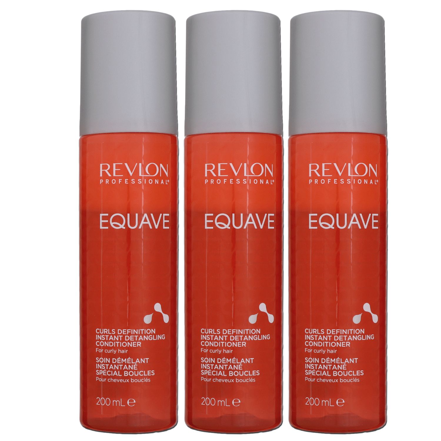 Revlon Equave 3 x 200 ml Curls Definition Instant Detangling Conditioner f�r locken Set
