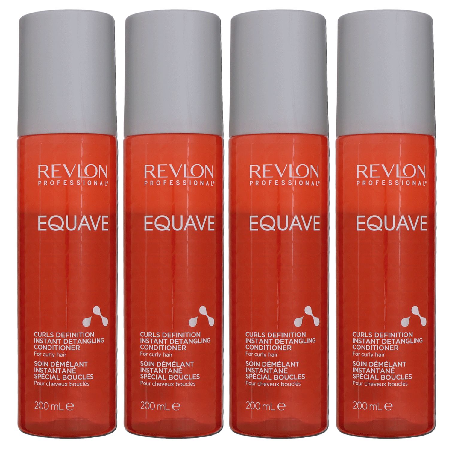 Revlon Equave 4 x 200 ml Curls Definition Instant Detangling Conditioner f�r locken Set