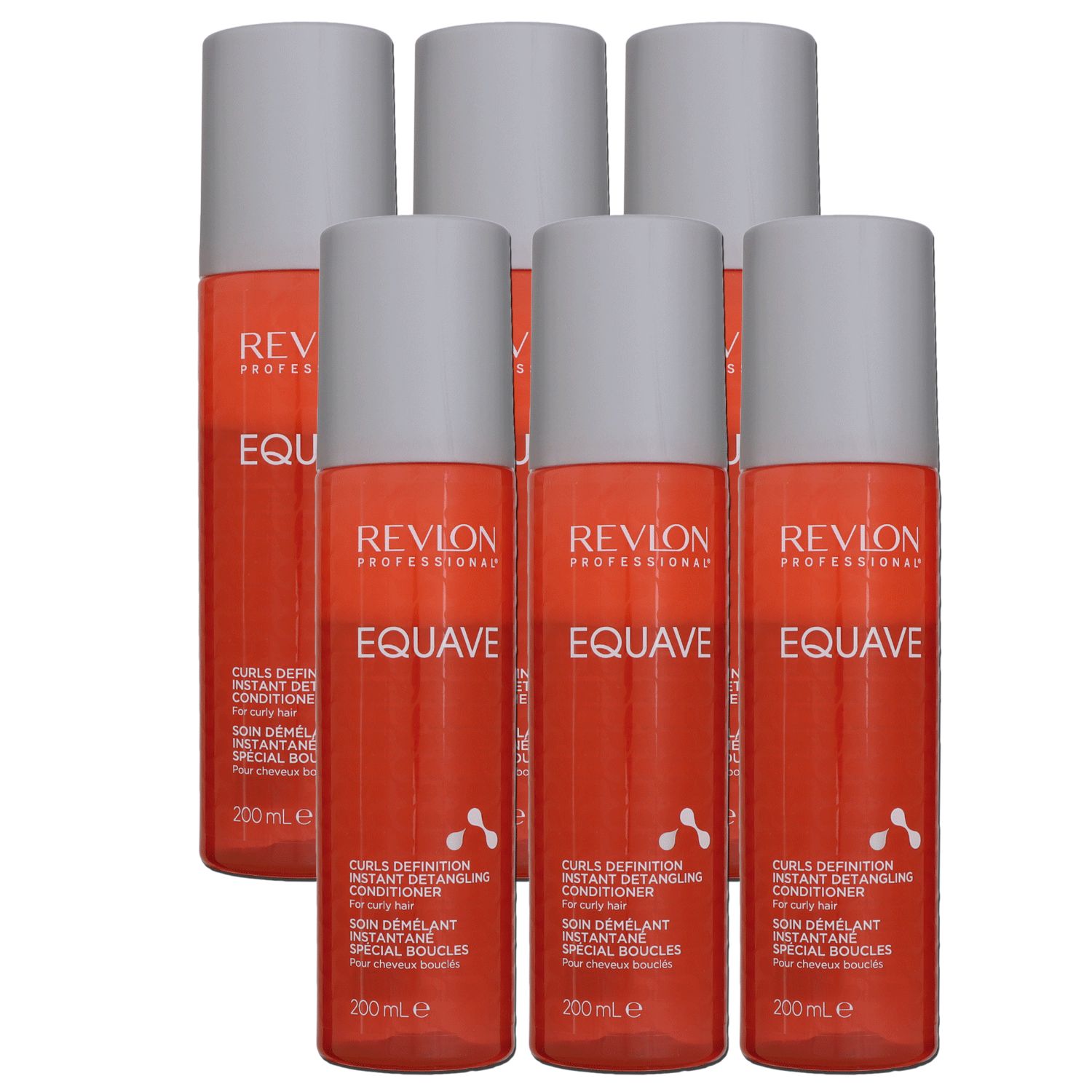 Revlon Equave 6 x 200 ml Curls Definition Instant Detangling Conditioner f�r locken Set