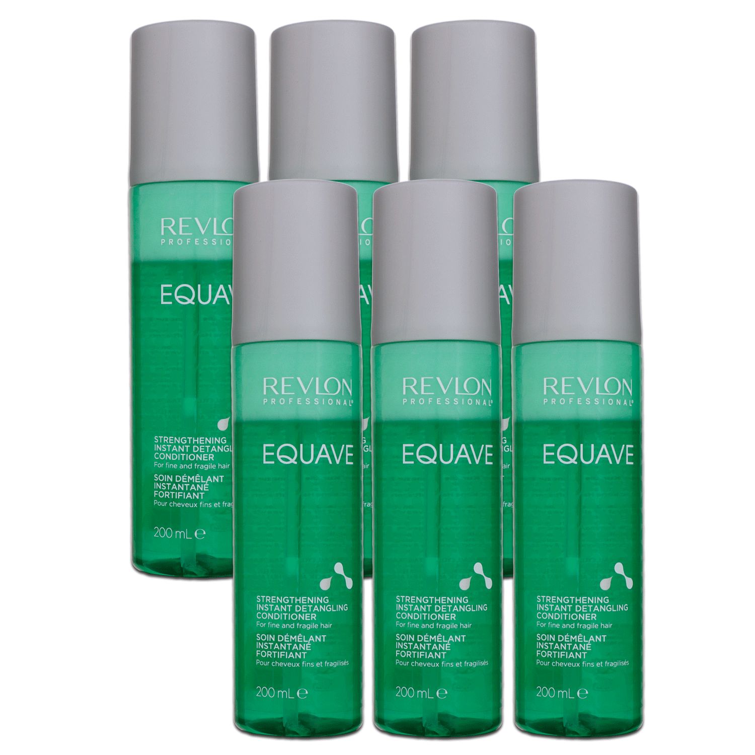 Revlon Equave 6 x 200 ml Strengthening Volumizing Detangling Conditioner Leave In Pflege Set
