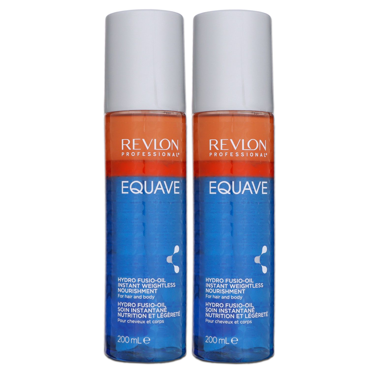 Revlon Equave Hydro Fusio Oil 2 x 200 ml Conditioner Leave In f�r K�rper und Haar Set