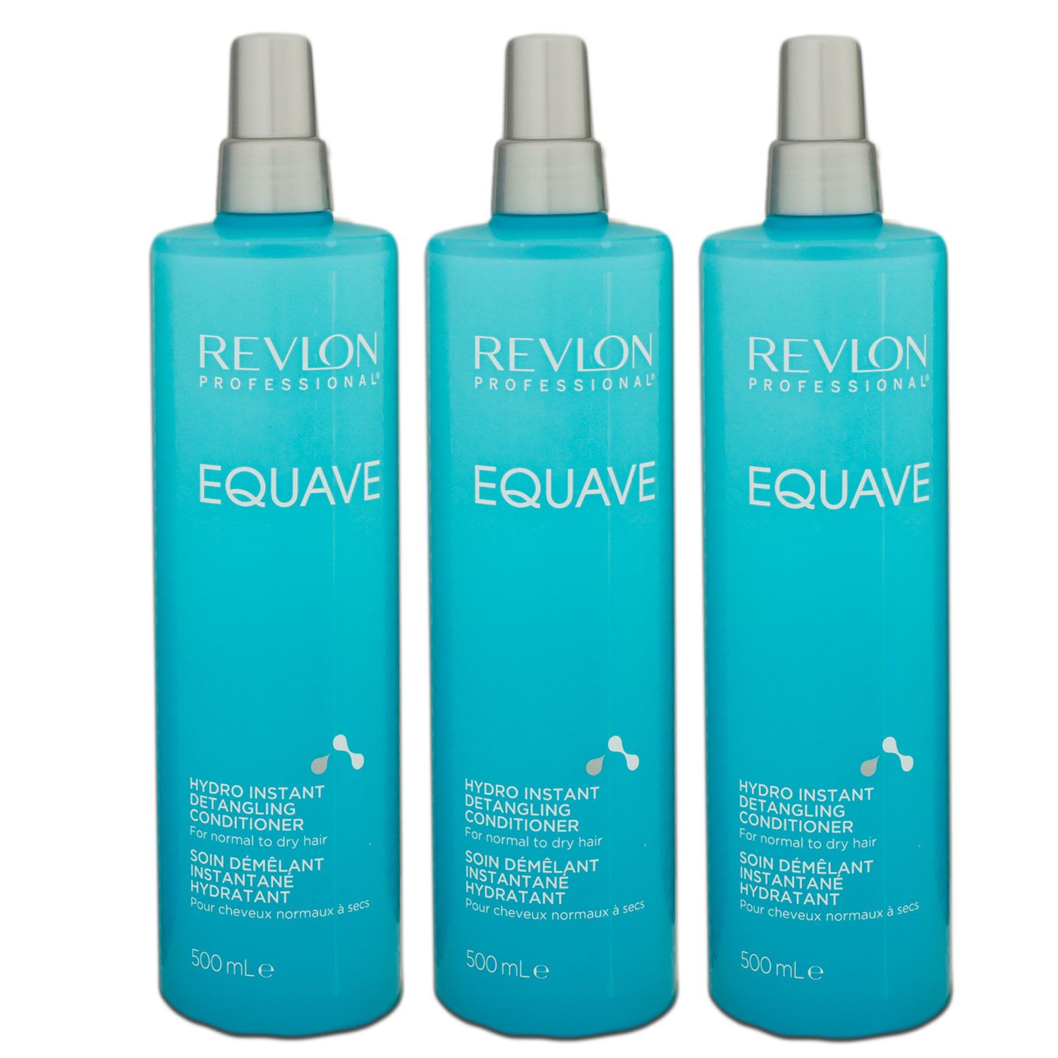 Revlon Equave Hydro Instant Detangling Conditioner 3 x 500 ml 2 Phasen Spr�h Conditioner Set