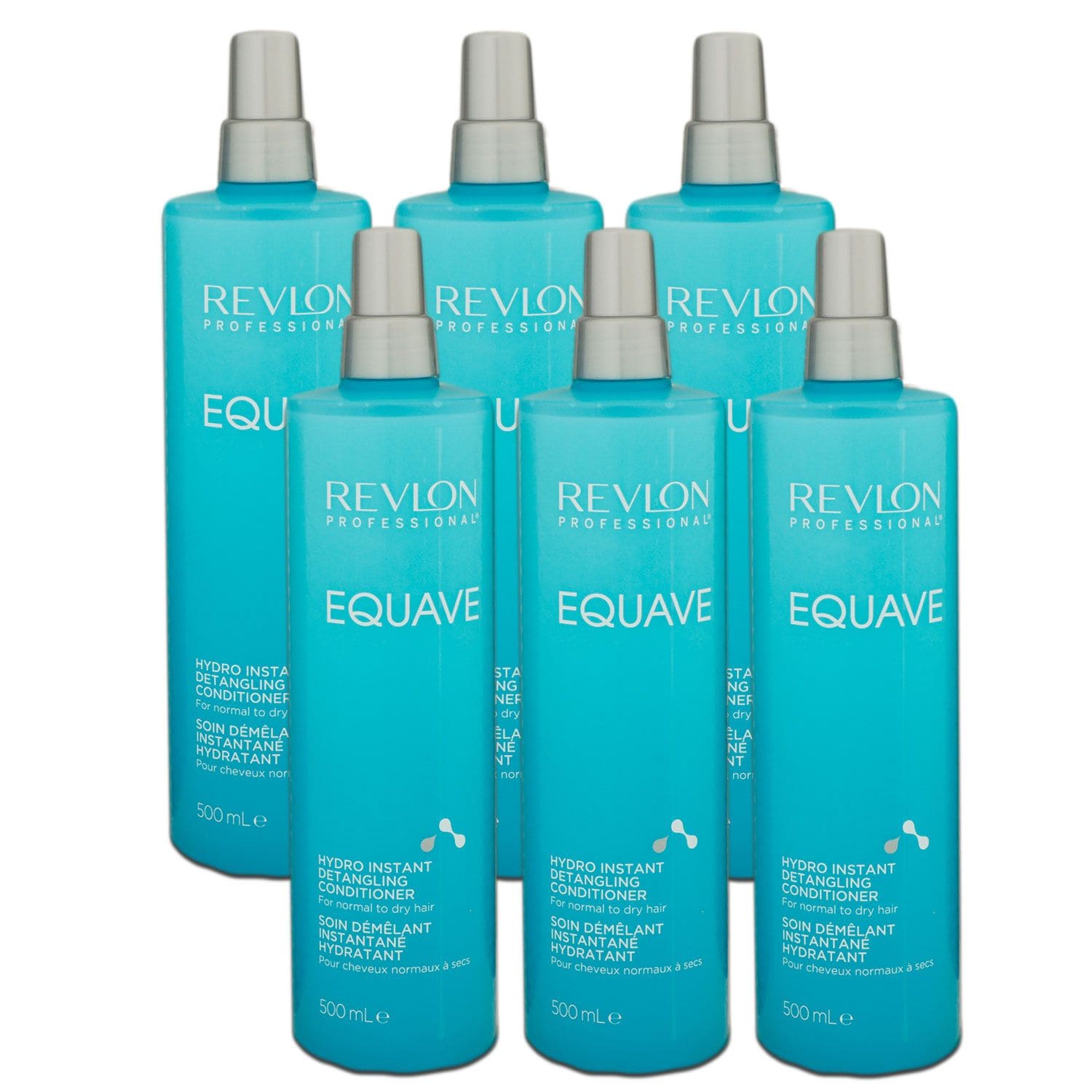 Revlon Equave Hydro Instant Detangling Conditioner 6 x 500 ml 2 Phasen Spr�h Conditioner Set