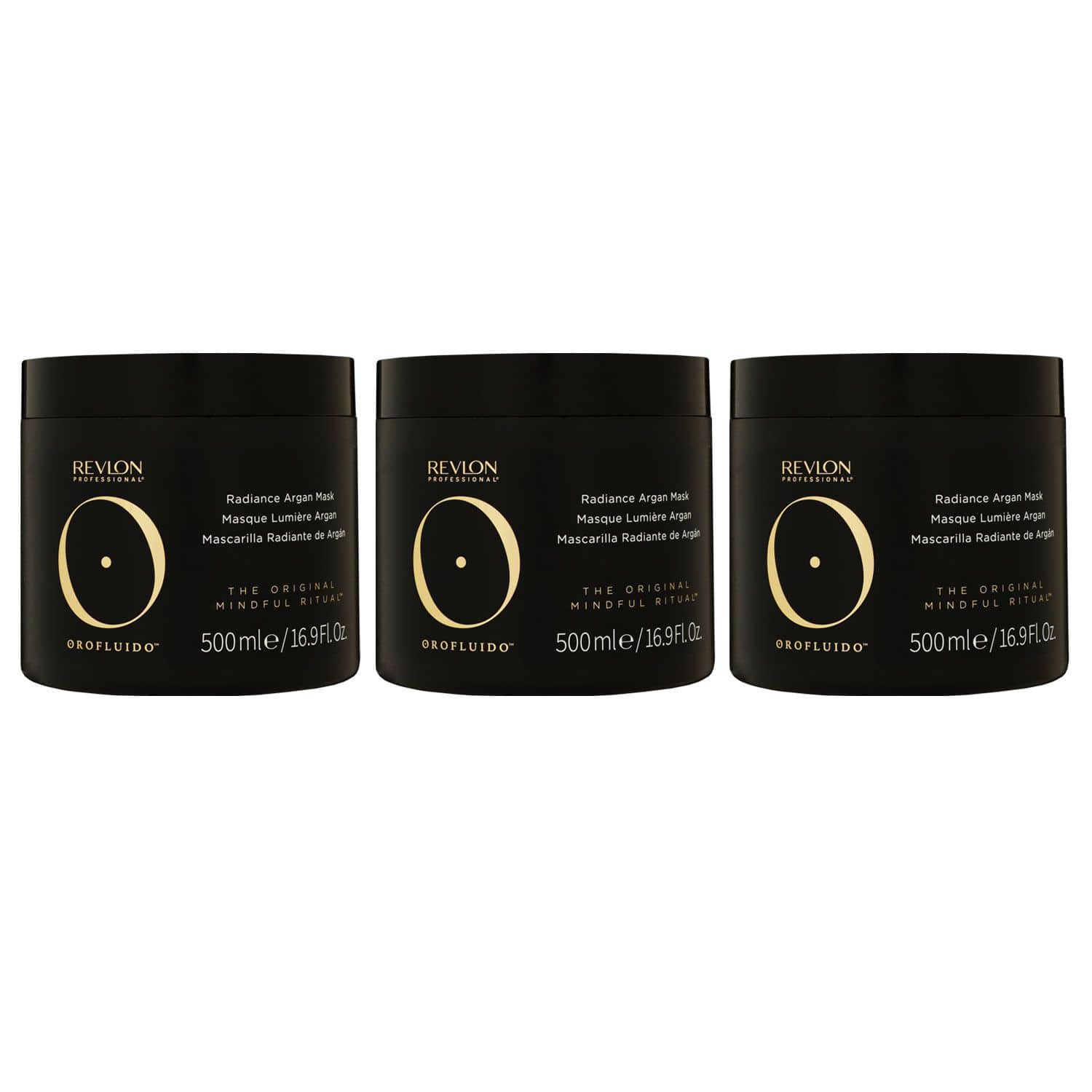 Revlon Orofluido 3 x 500 ml Haarmaske mit Argan�l Set