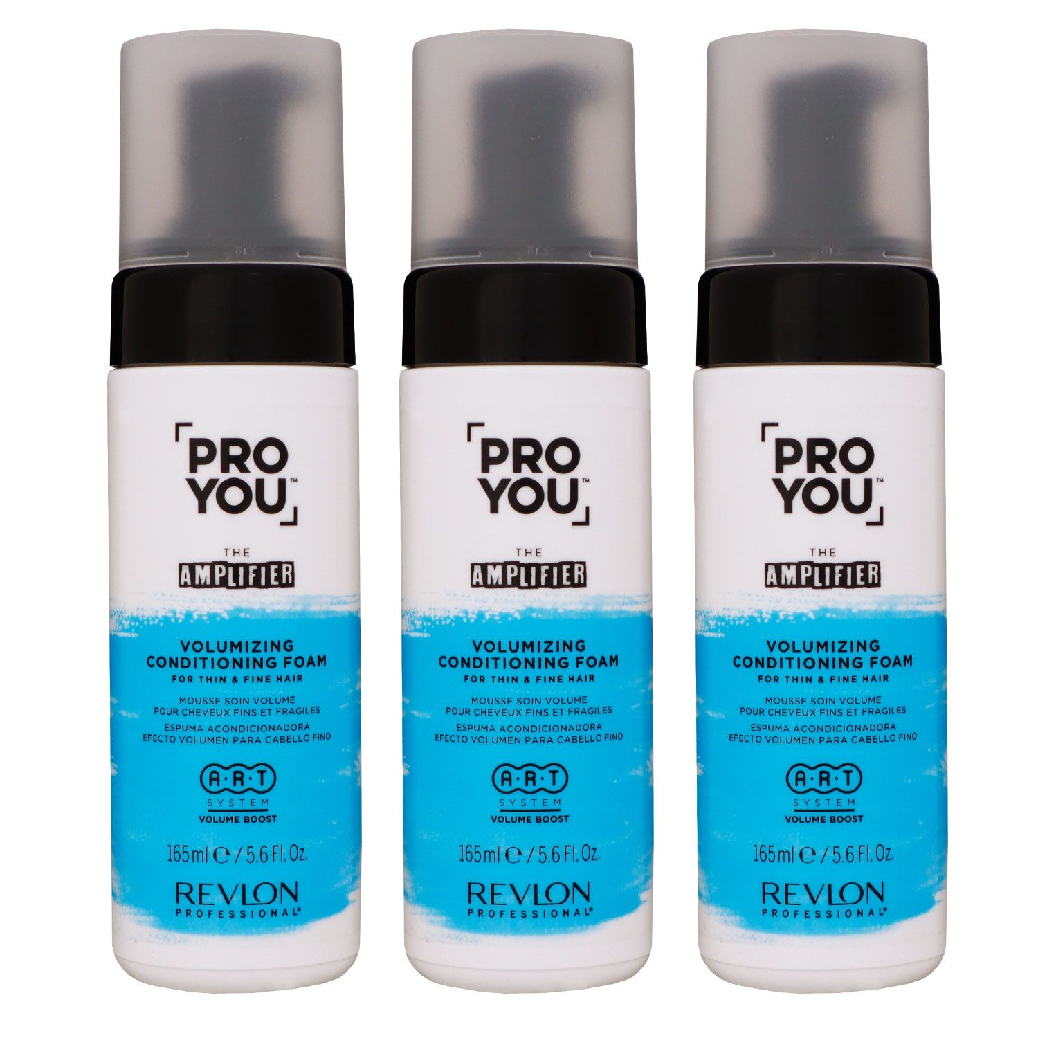 Revlon Professional Pro You The Amplifier 3 x 165 ml Volumen Schaum Conditioner Set