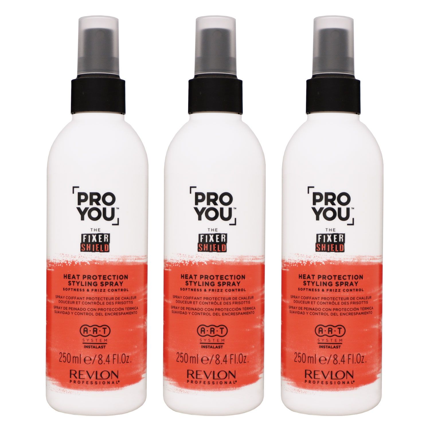 Revlon Professional Pro You The Fixer Shield 3 x 250 ml Thermo Haarspray Set