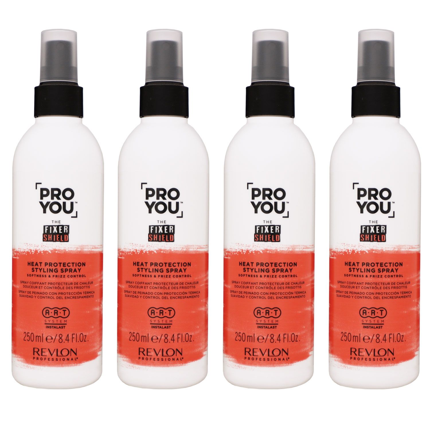 Revlon Professional Pro You The Fixer Shield 4 x 250 ml Thermo Haarspray Set