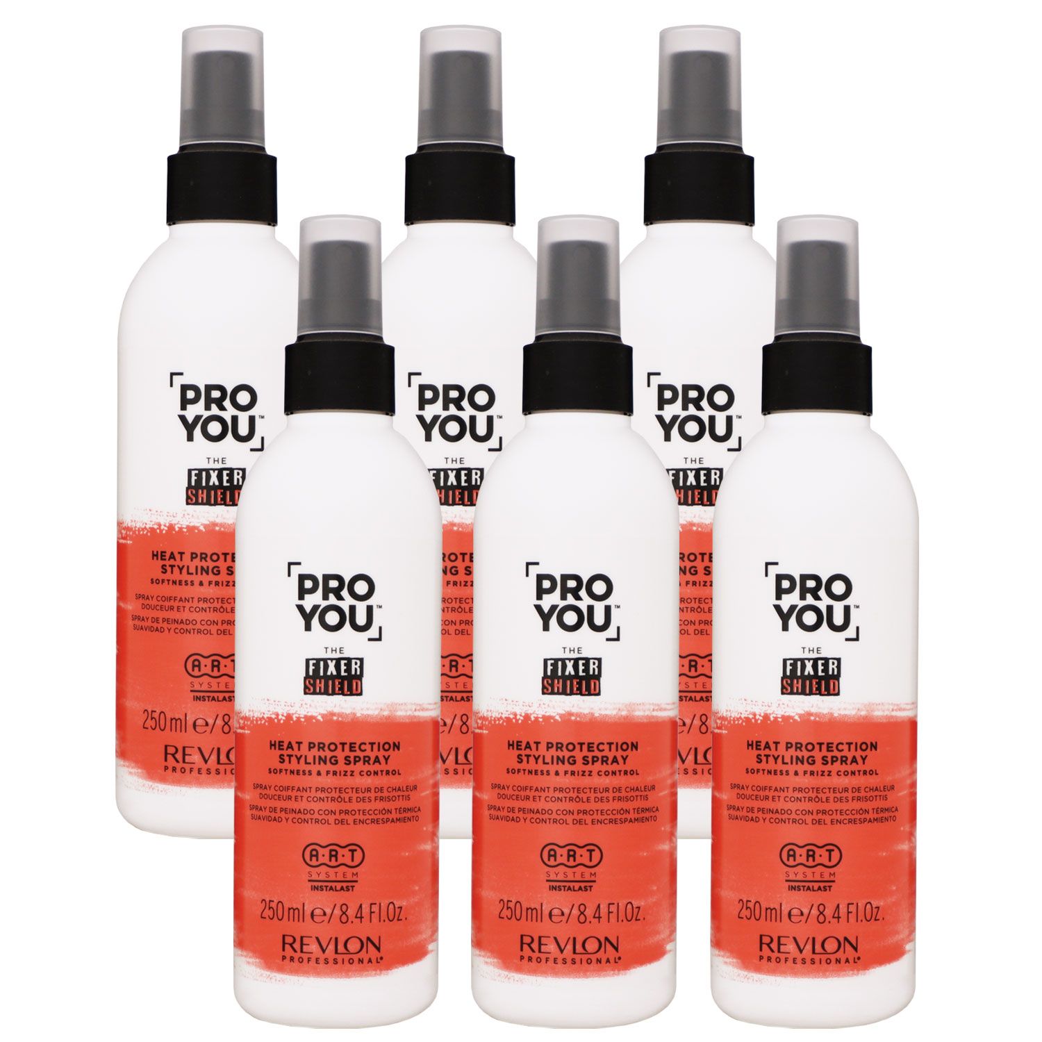 Revlon Professional Pro You The Fixer Shield 6 x 250 ml Thermo Haarspray Set