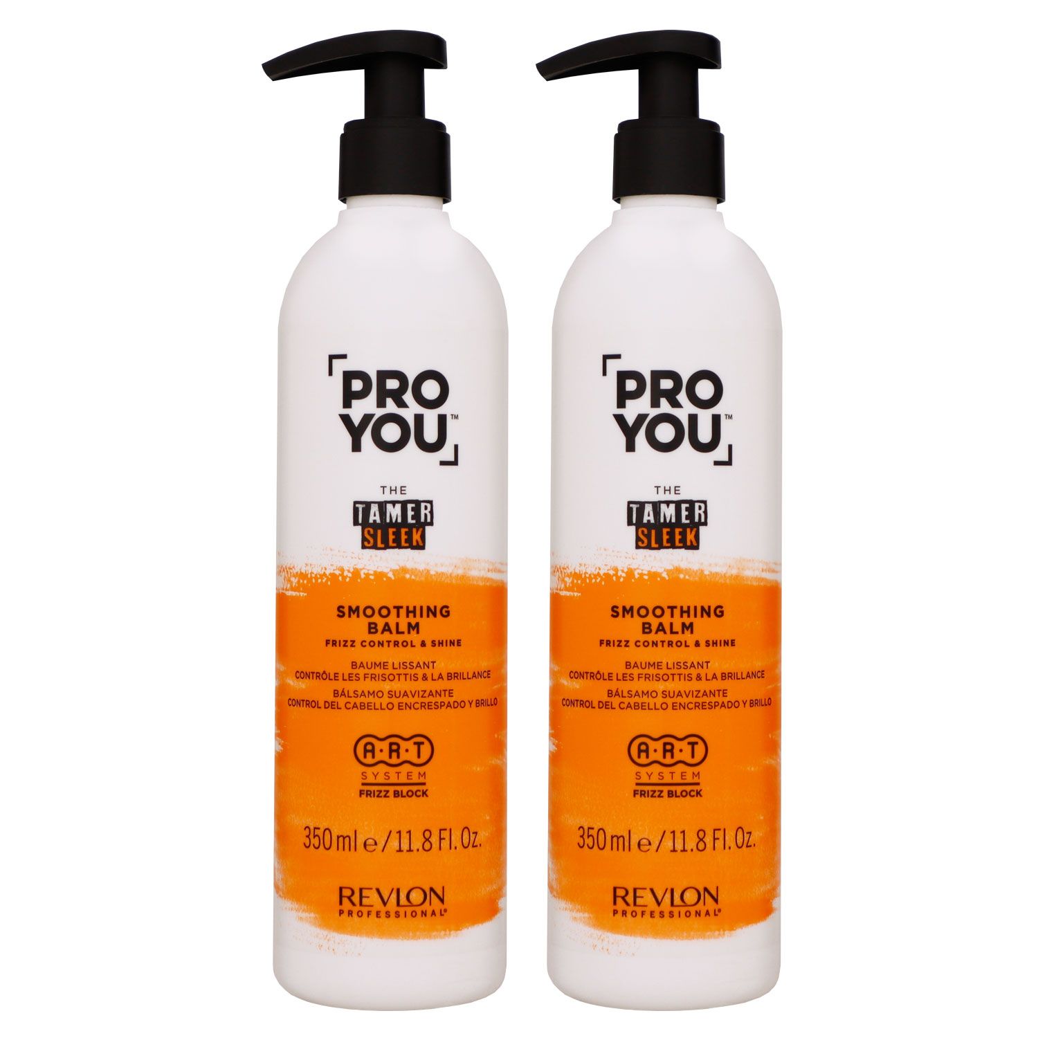 Revlon Professional Pro You The Tamer Sleek 2 x 350 ml Smoothing Balm Conditioner Set
