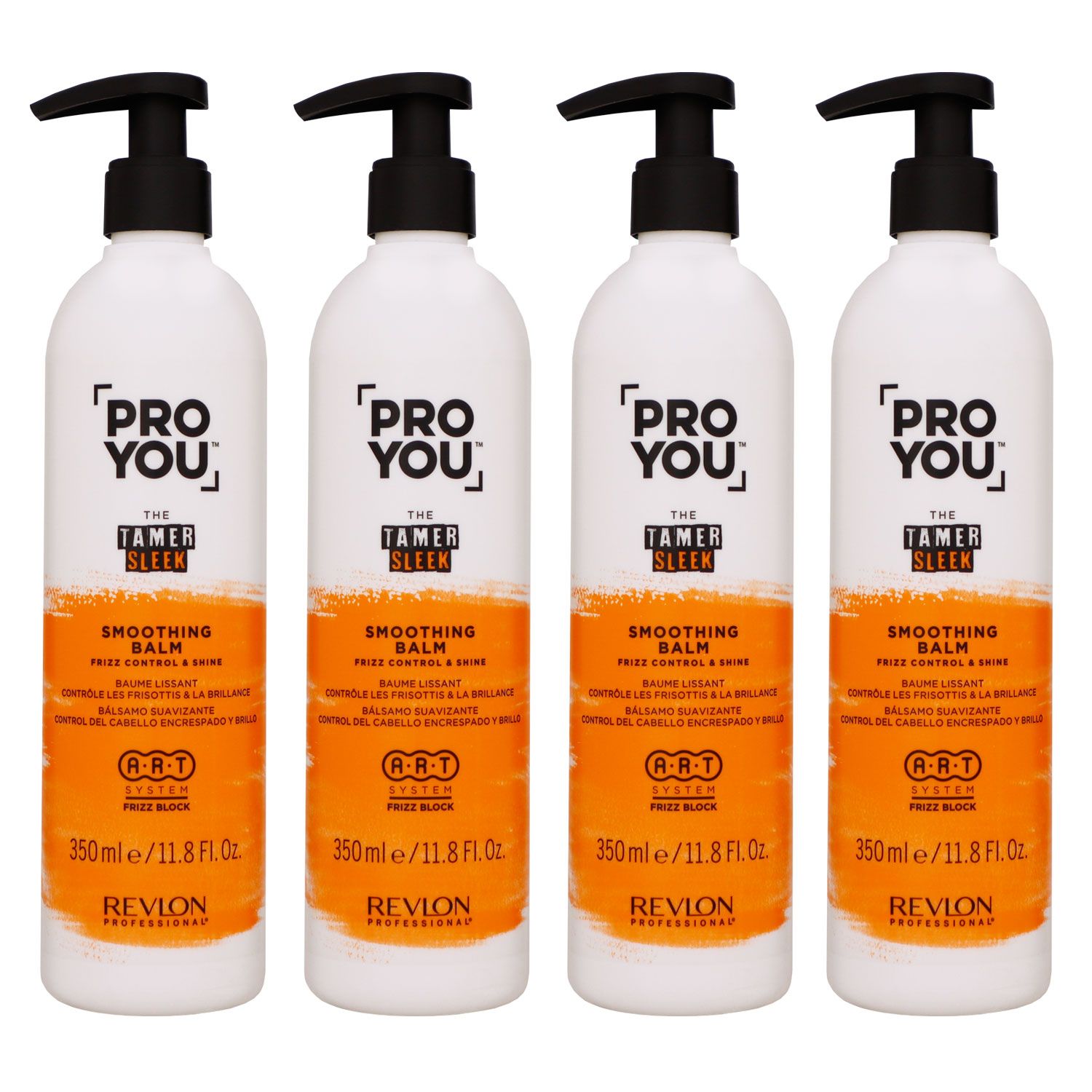 Revlon Professional Pro You The Tamer Sleek 4 x 350 ml Smoothing Balm Conditioner Set