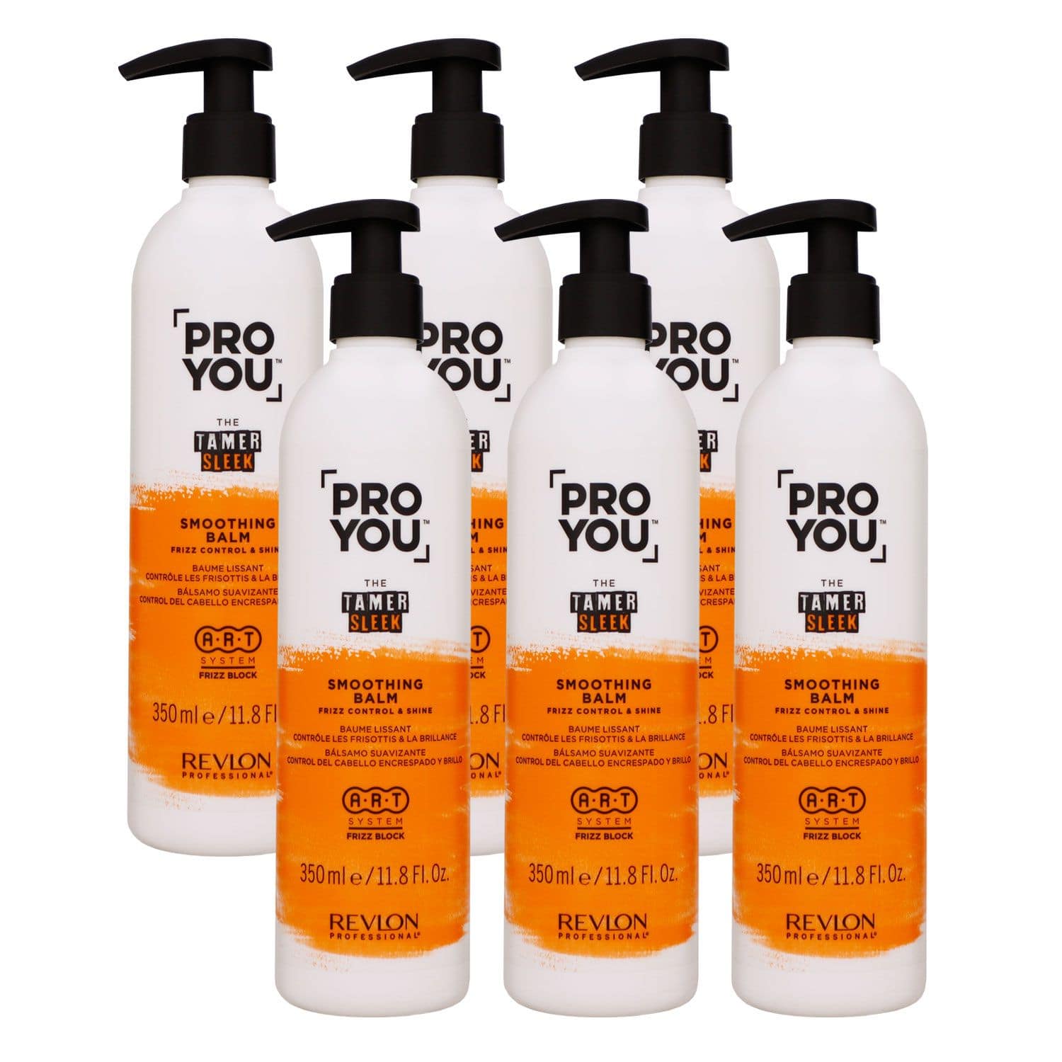 Revlon Professional Pro You The Tamer Sleek 6 x 350 ml Smoothing Balm Conditioner Set