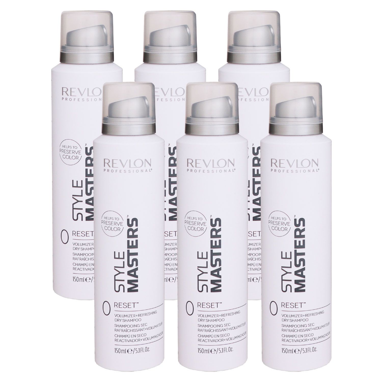 Revlon Style Masters Reset 6 x 150 ml Trockenshampoo Set