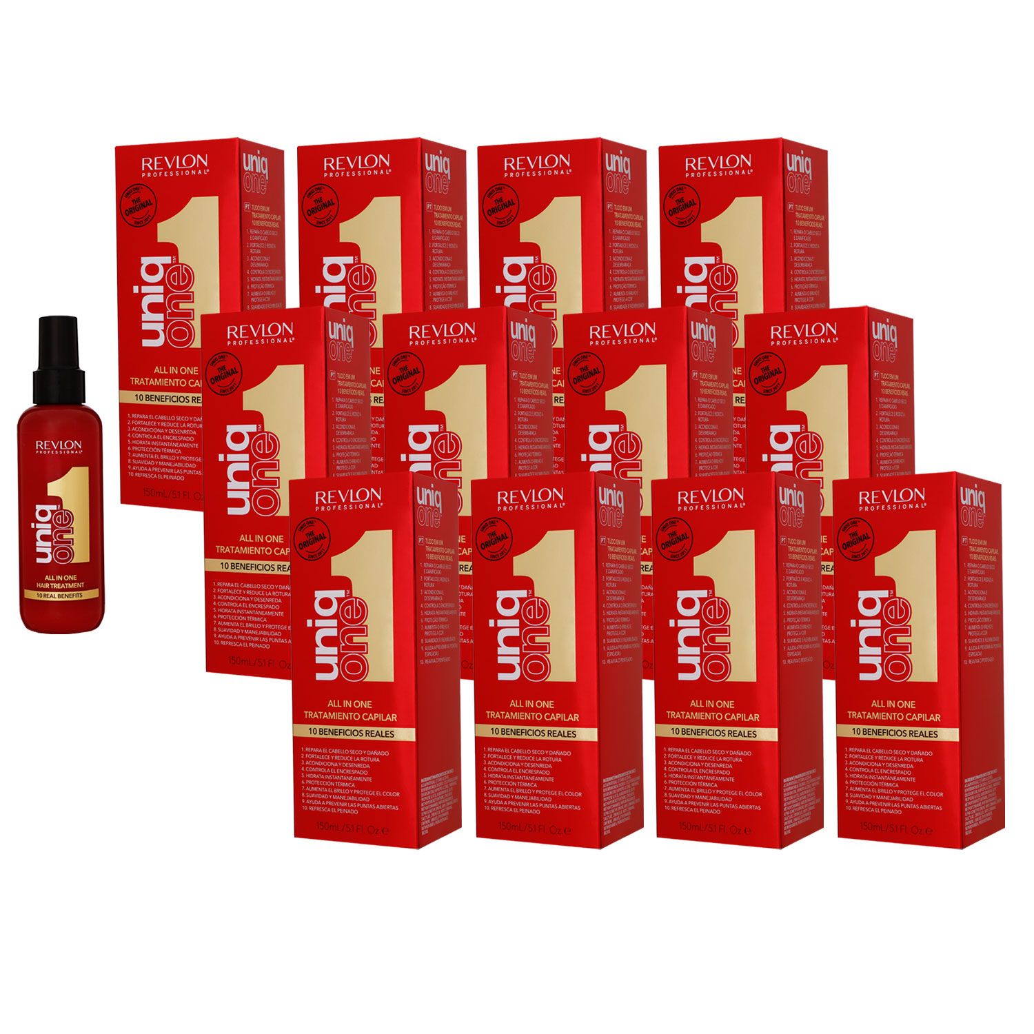 Revlon Uniq One 12 x 150 ml All In One 10 in 1 Hair Treatment Set
