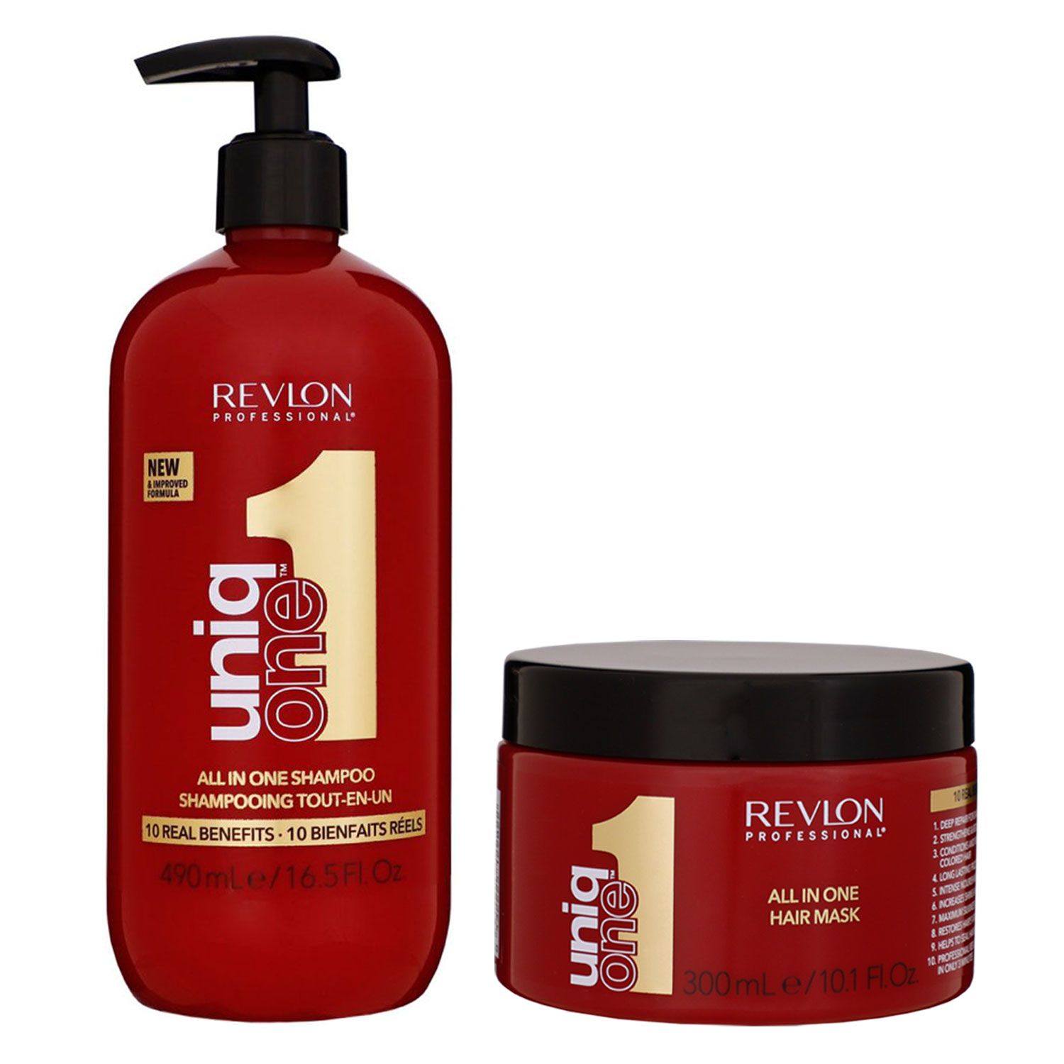 Revlon Uniq One 300 ml Haarmaske & 490 ml Shampoo Set