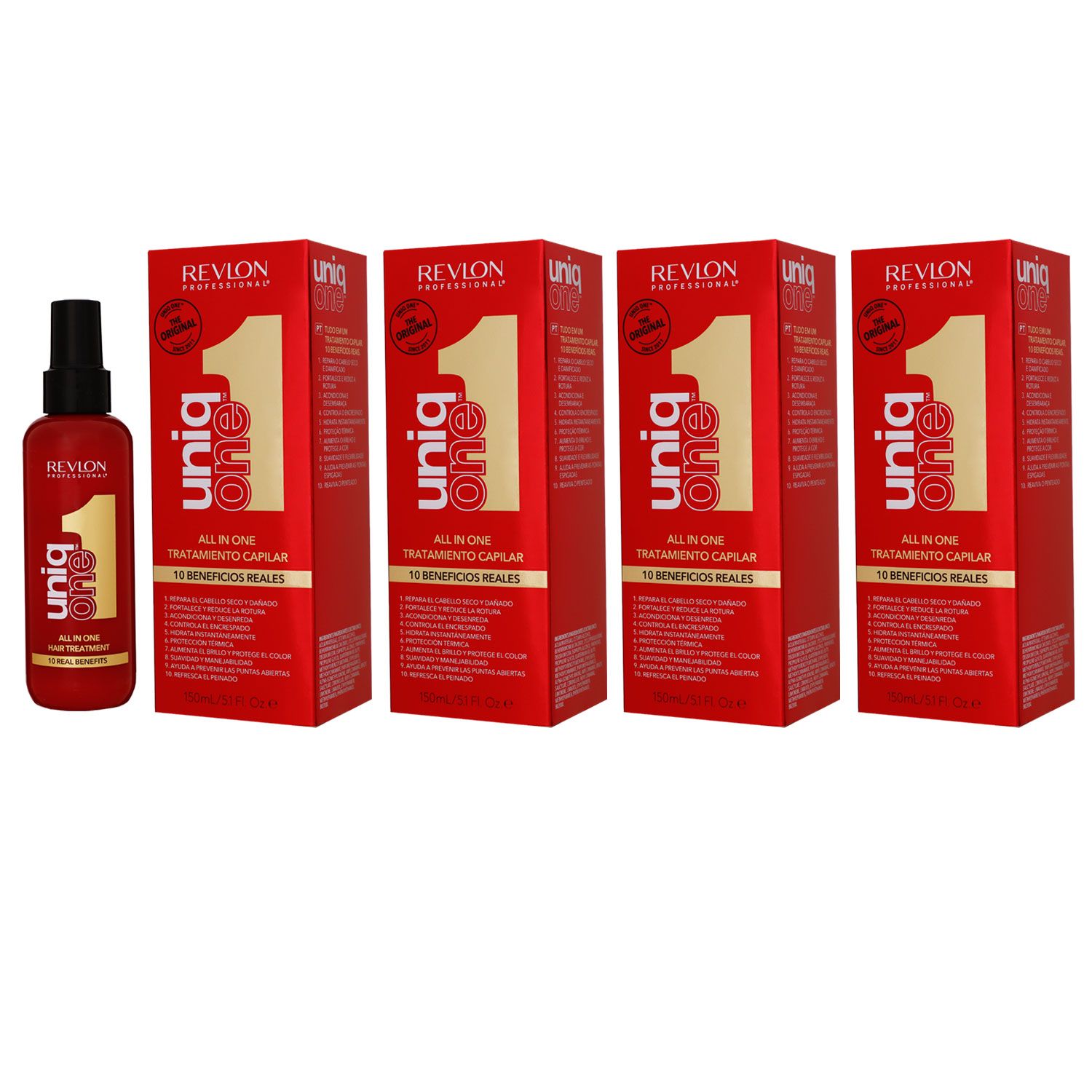 Revlon Uniq One 4 x 150 ml All In One Classic 10 in 1 Hair Treatment Set