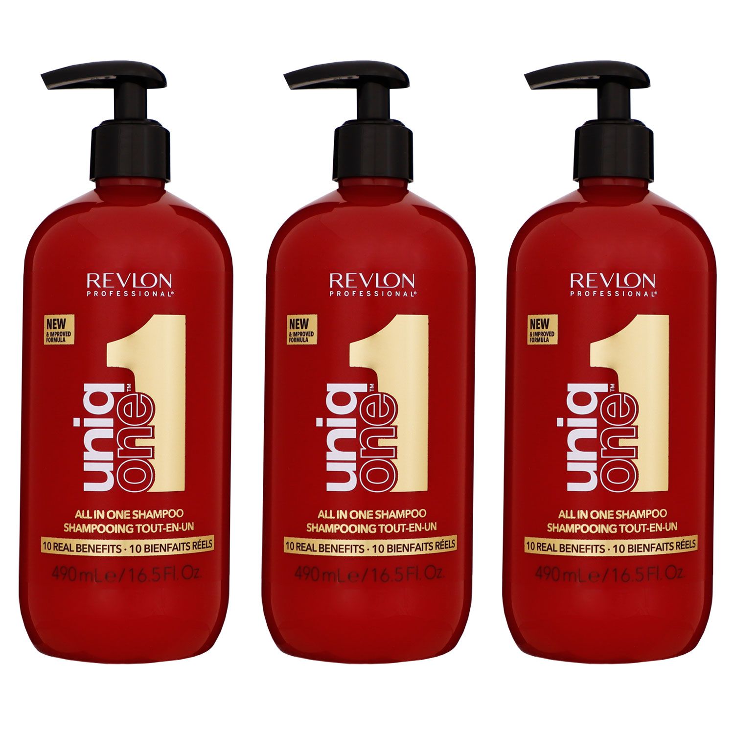 Revlon Uniq One All in One 3 x 490 ml Shampoo f�r jeden Haartypen Set
