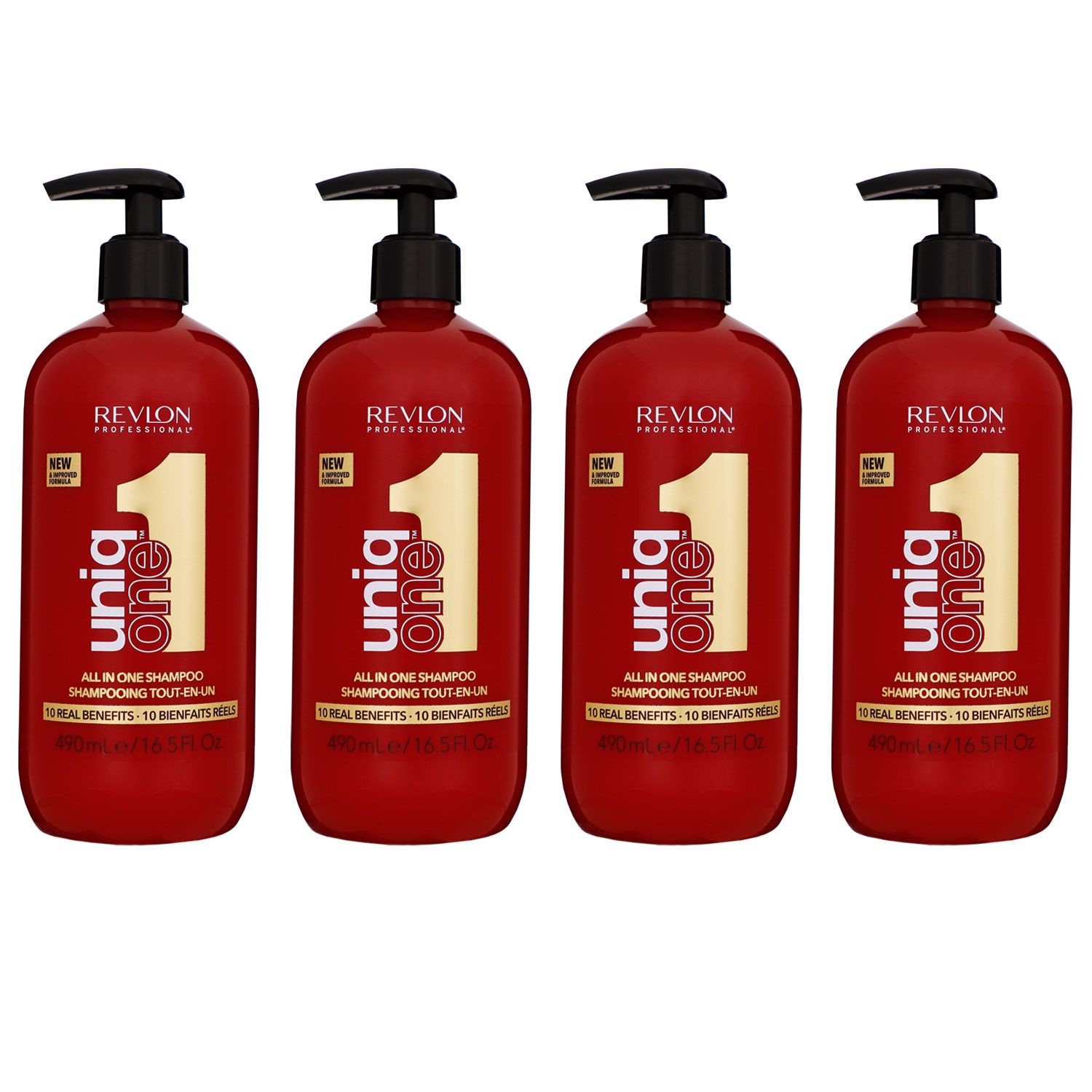 Revlon Uniq One All in One 4 x 490 ml Shampoo f�r jeden Haartypen Set