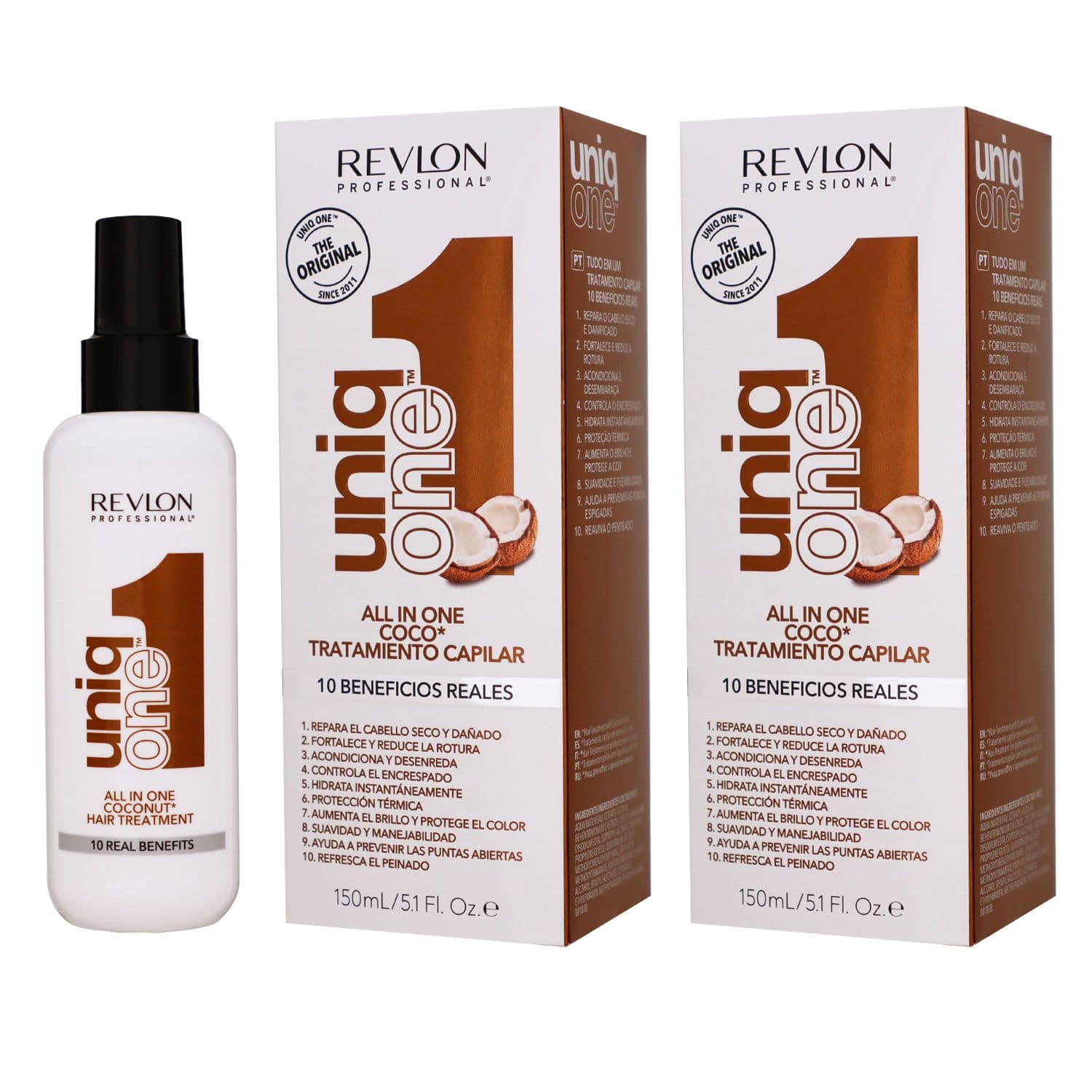 Revlon Uniq One Coconut 2 x 150 ml All In One Treatment Set