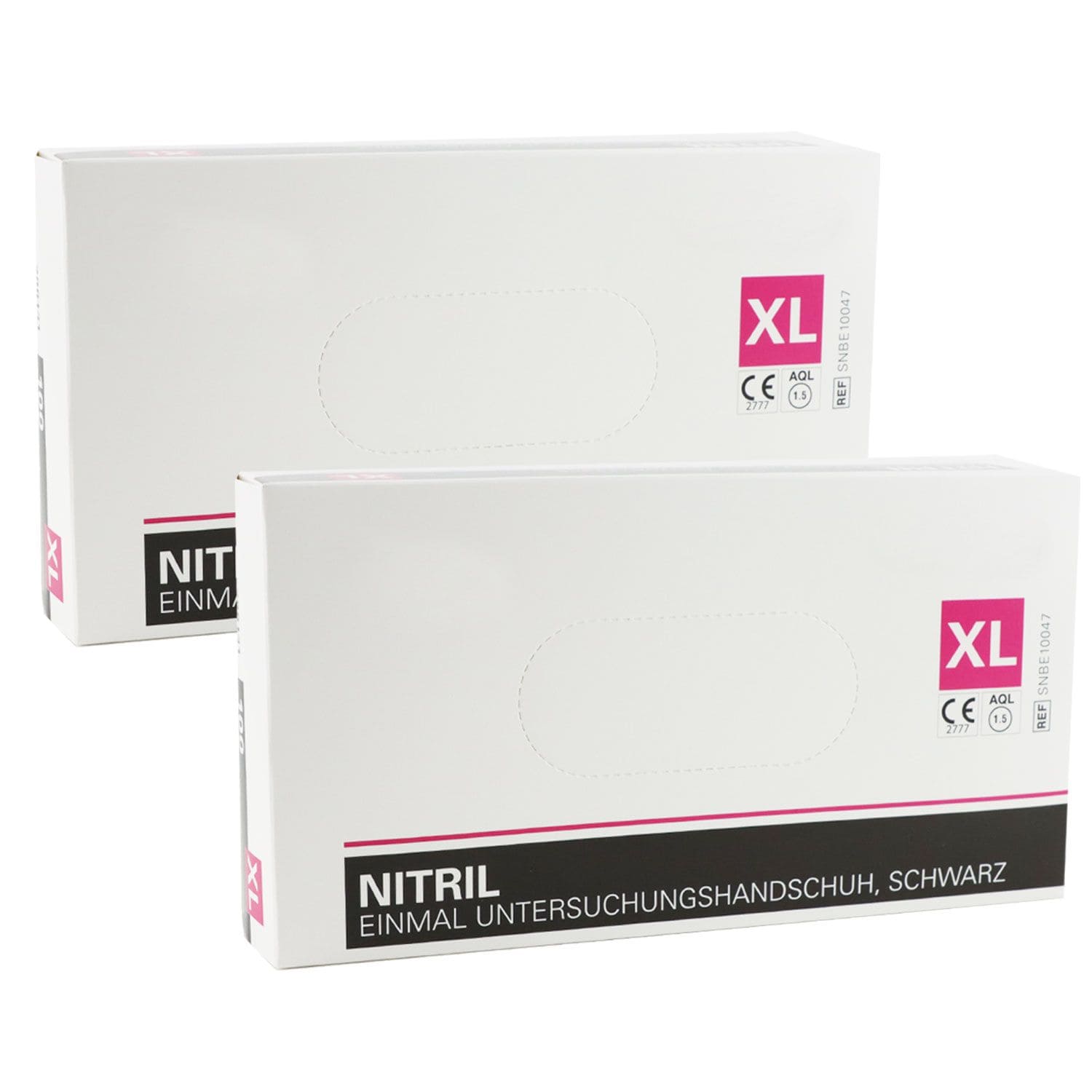 Riemax Nitril Einmalhandschuhe schwarz 2 x 100 Gr��e XL Einweghandschuhe Set
