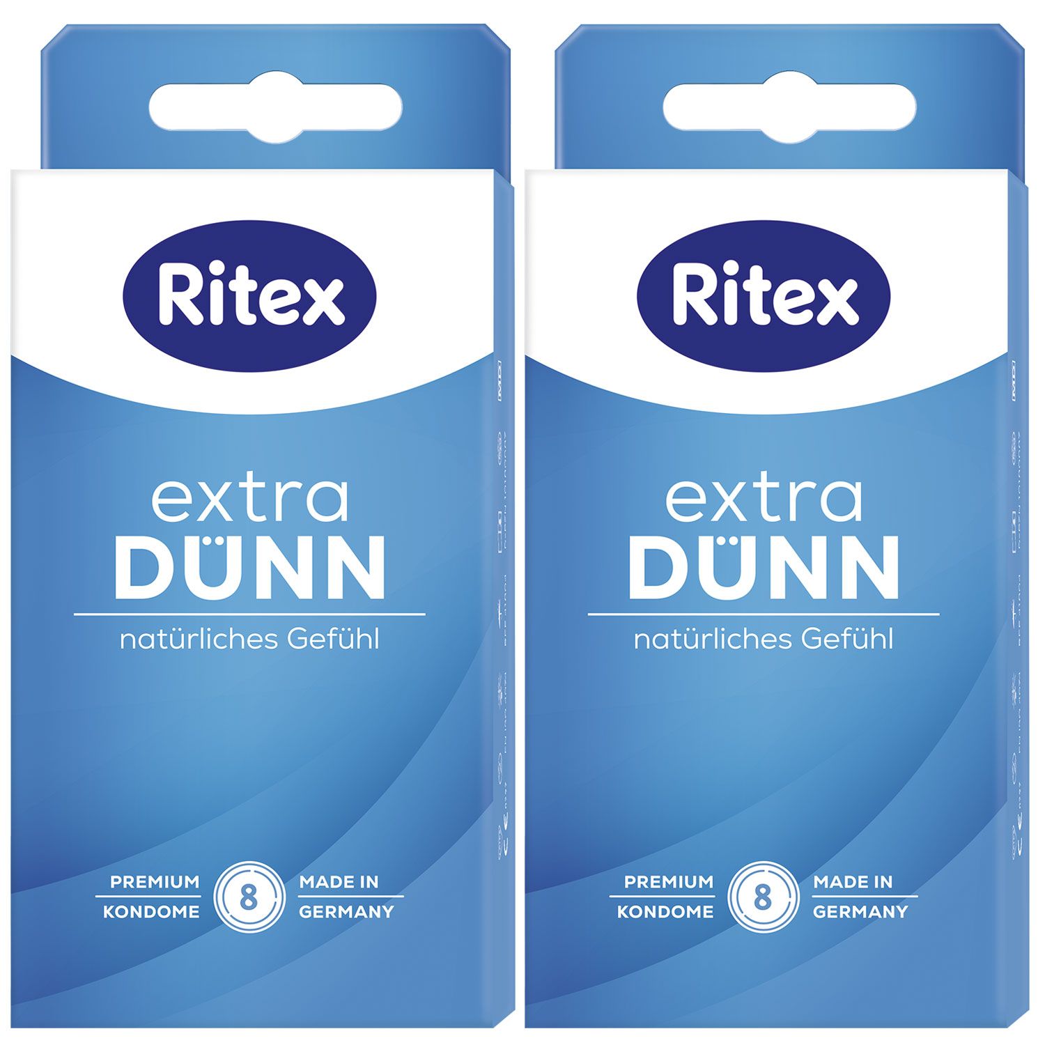 Ritex Extra D�nn Kondome 2 x 8 St�ck f�r ein besonders nat�rliches Gef�hl Set
