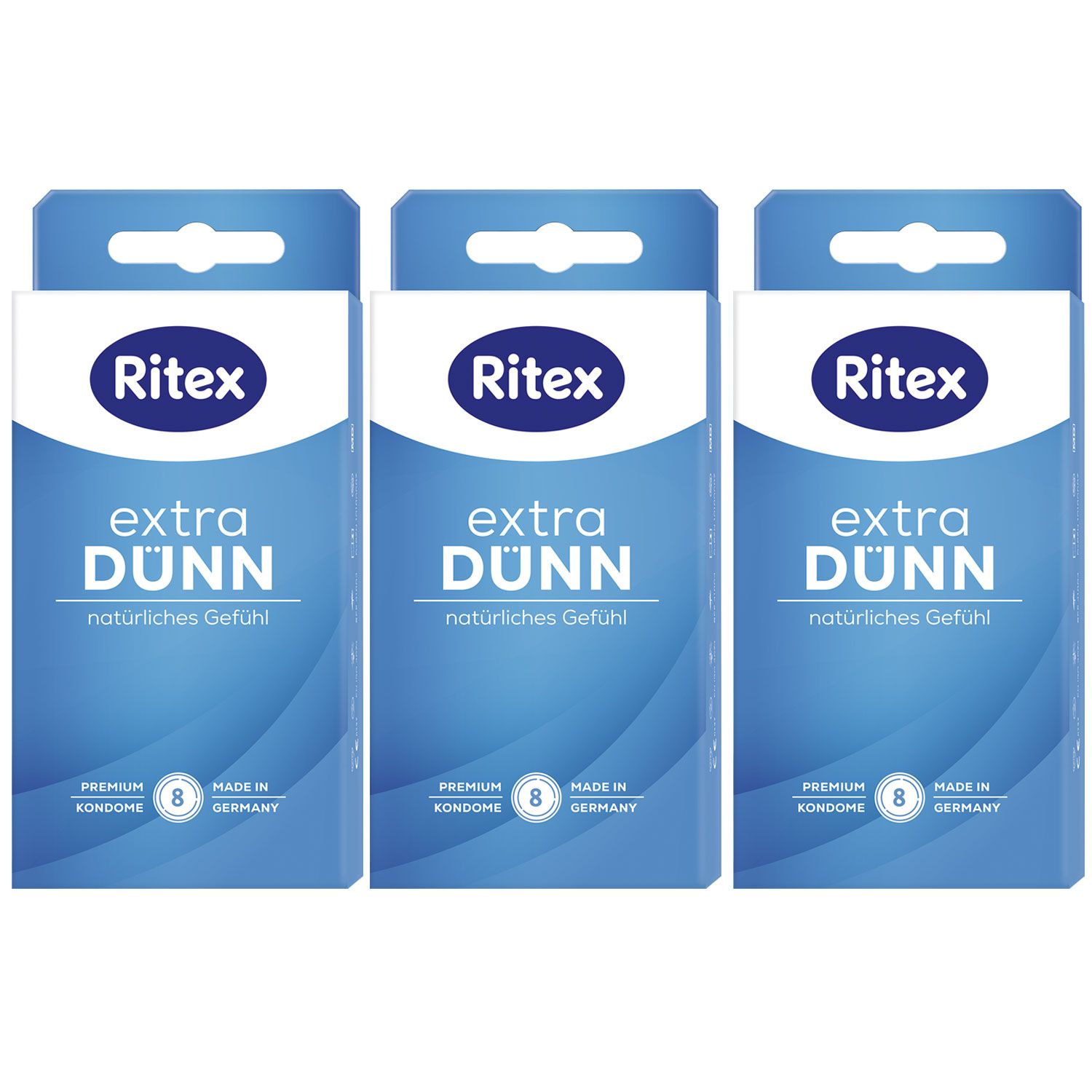 Ritex Extra D�nn Kondome 3 x 8 St�ck f�r ein besonders nat�rliches Gef�hl Set