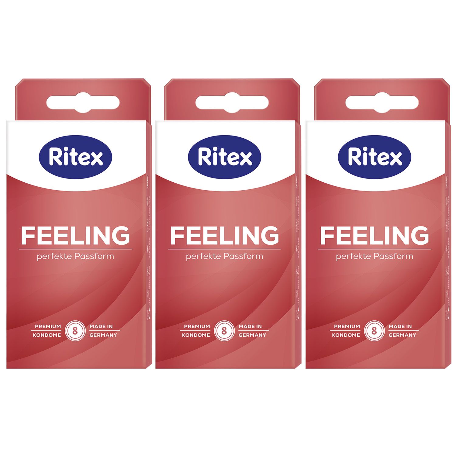 Ritex Feeling Kondome 3 x 8 St�ck Perfekte Passform & Intensiver Hautkontakt Set