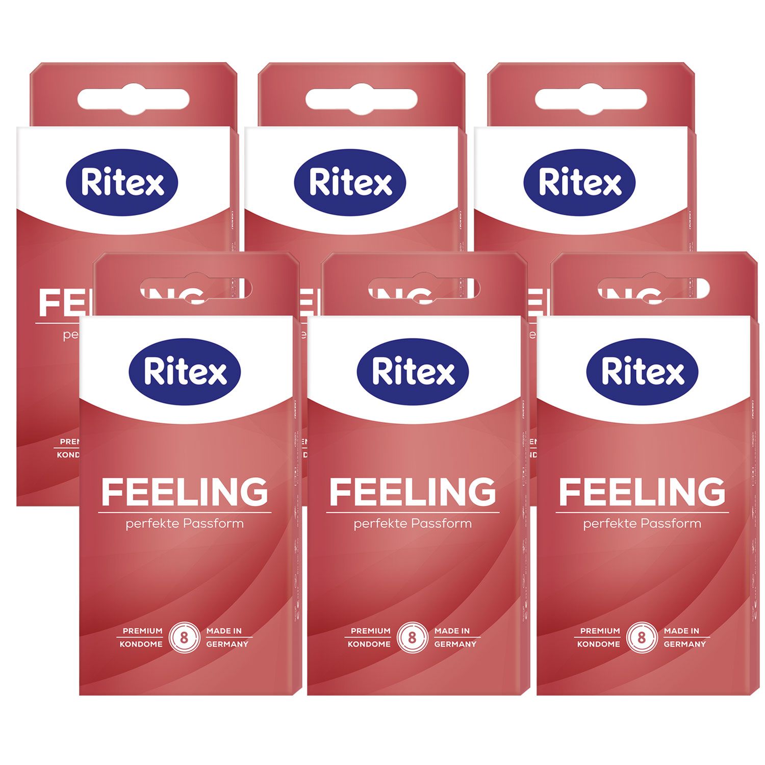 Ritex Feeling Kondome 6 x 8 St�ck Perfekte Passform & Intensiver Hautkontakt Set