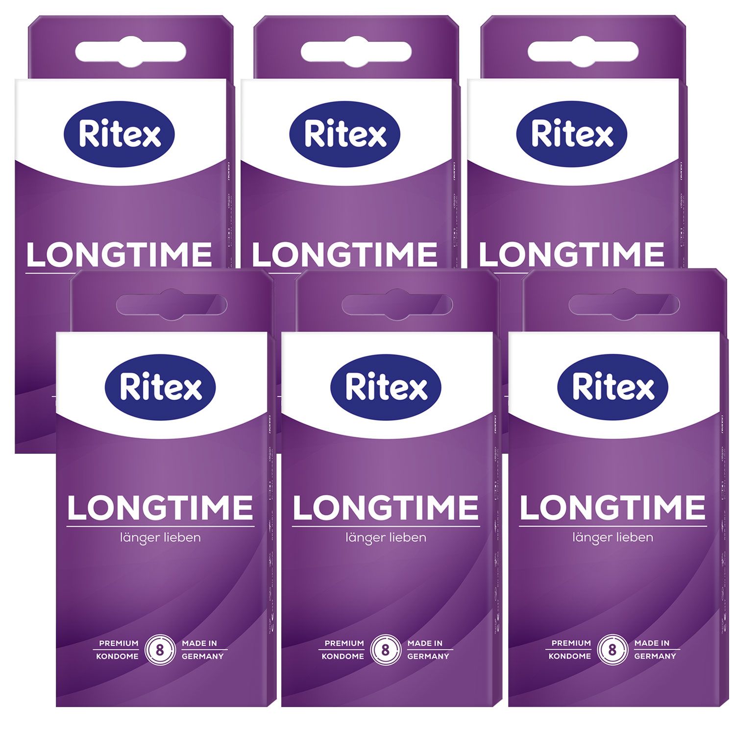 Ritex Longtime Kondome 6 x 8 St�ck F�r ein lang andauerndes Liebesspiel Set