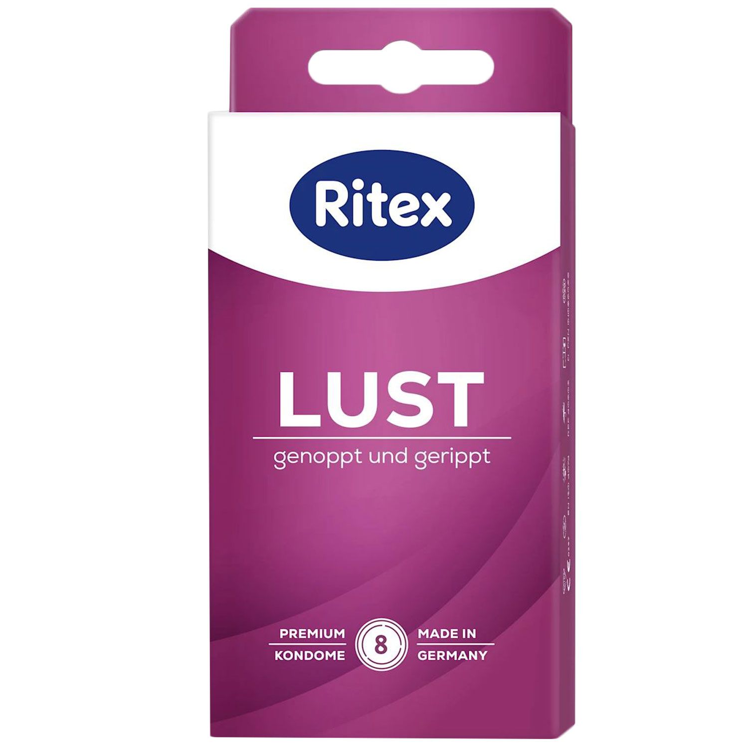 Ritex Lust Kondome 8 St�ck Genoppt & Gerippt f�r intensive Gef�hle