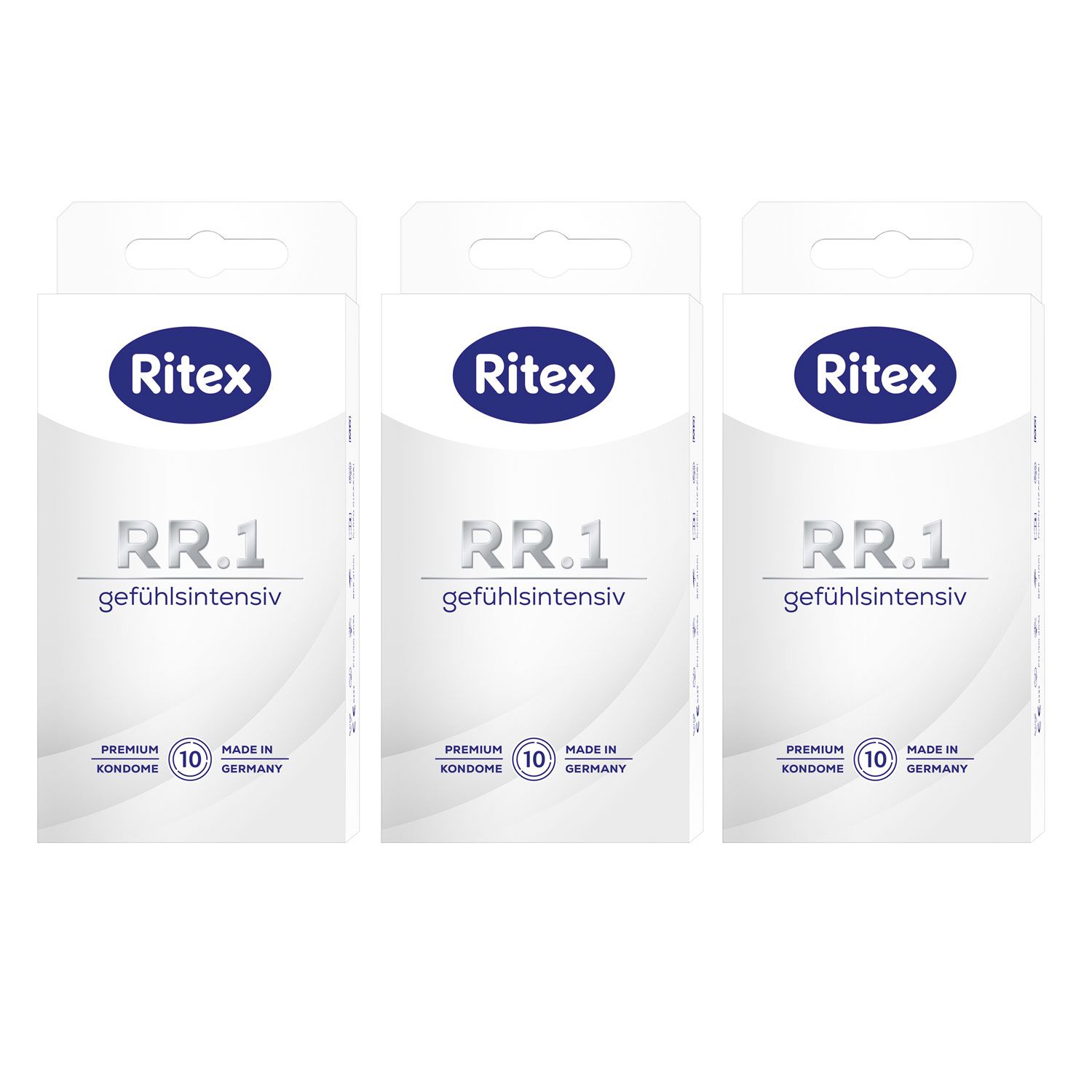 Ritex RR.1 Kondome 3 x 10 St�ck Gef�hlsintensiv mit gef�hlsaktivem Gleitfilm Set