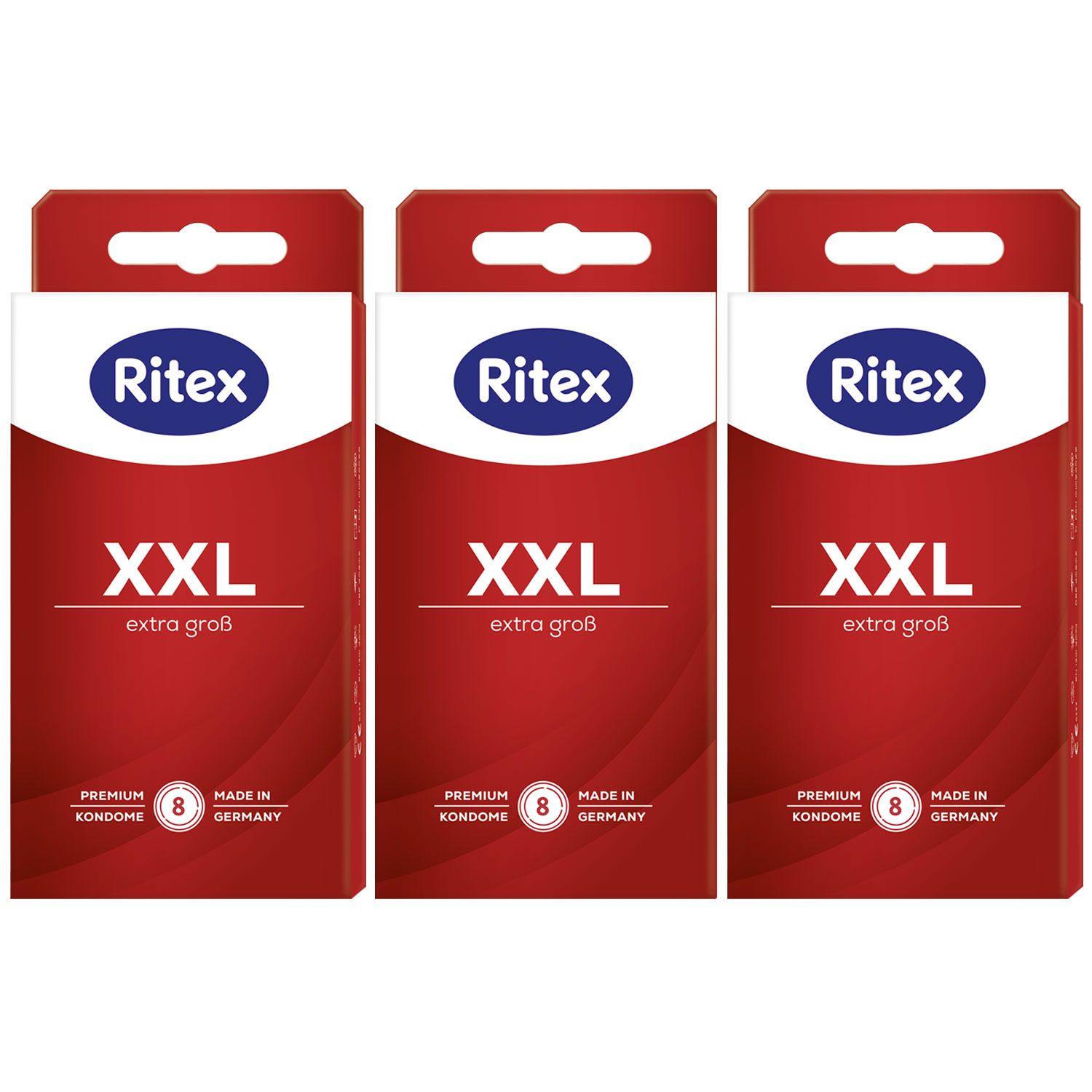 Ritex XXL Kondome 3 x 8 St�ck extra gro� hochelastisch und gef�hlsintensiv Set
