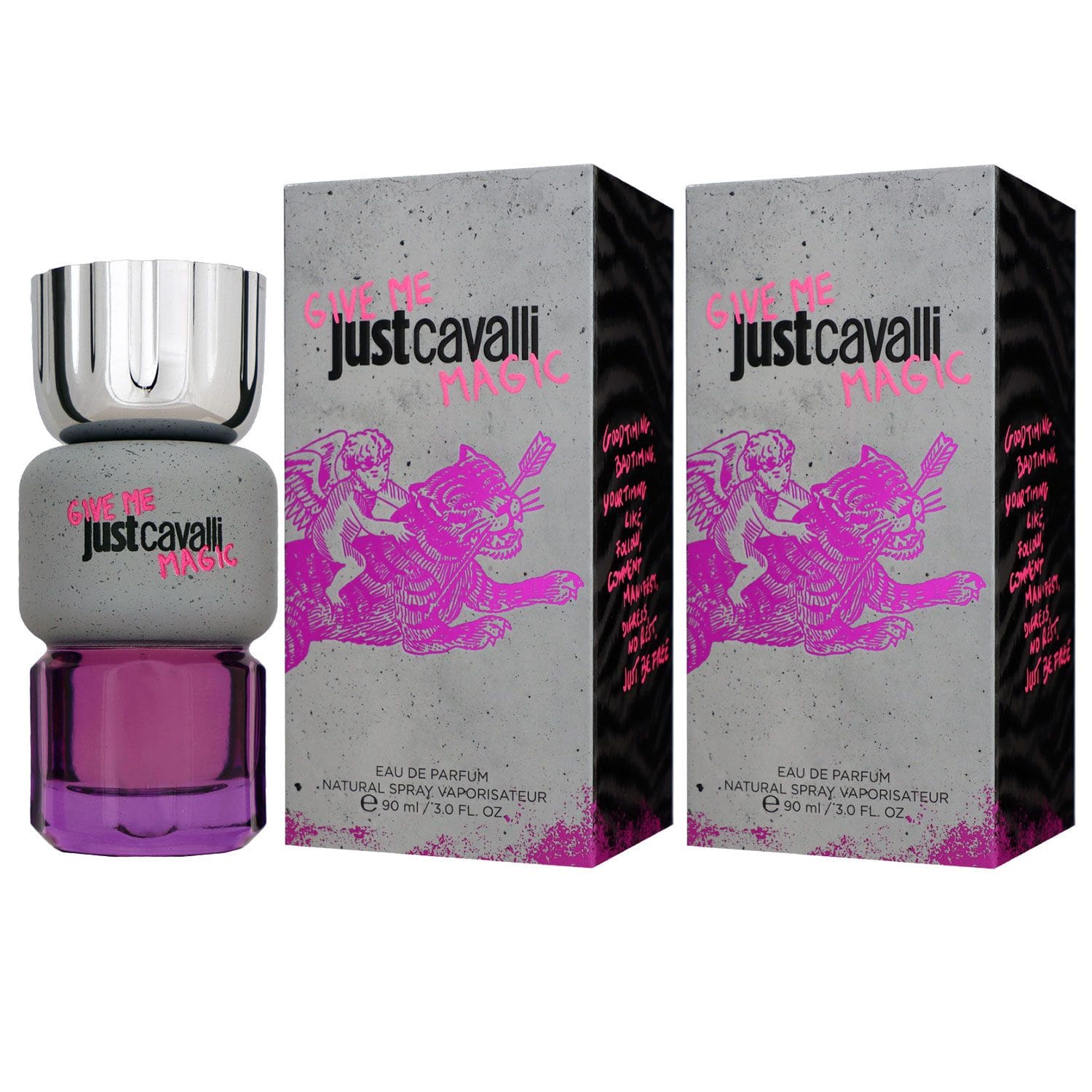 Roberto Cavalli Just Cavalli Give Me Magic for Her 2 x 90 ml Eau de Parfum EDP Set