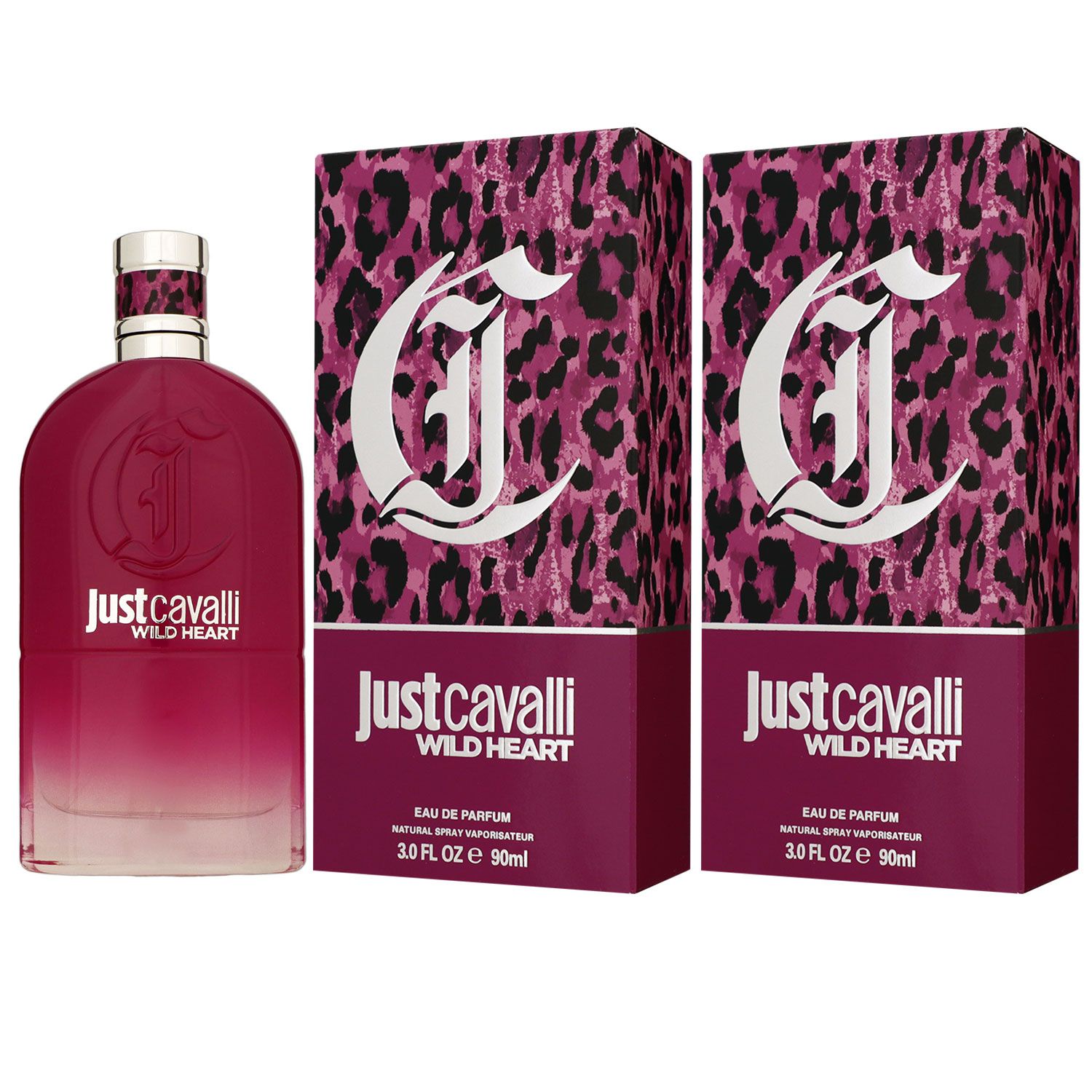 Roberto Cavalli Just Cavalli Wild Heart for Her 2 x 90 ml Eau de Parfum EDP Set