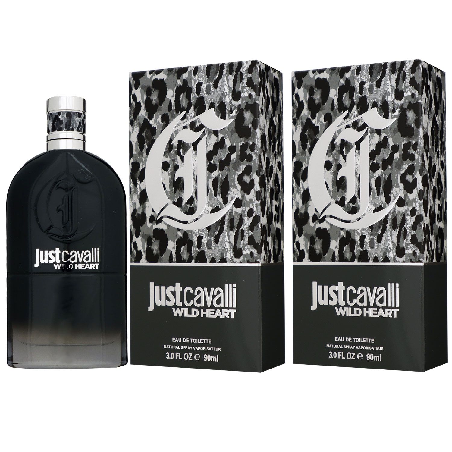 Roberto Cavalli Just Cavalli Wild Heart for Him 2 x 90 ml Eau de Toilette EDT Set