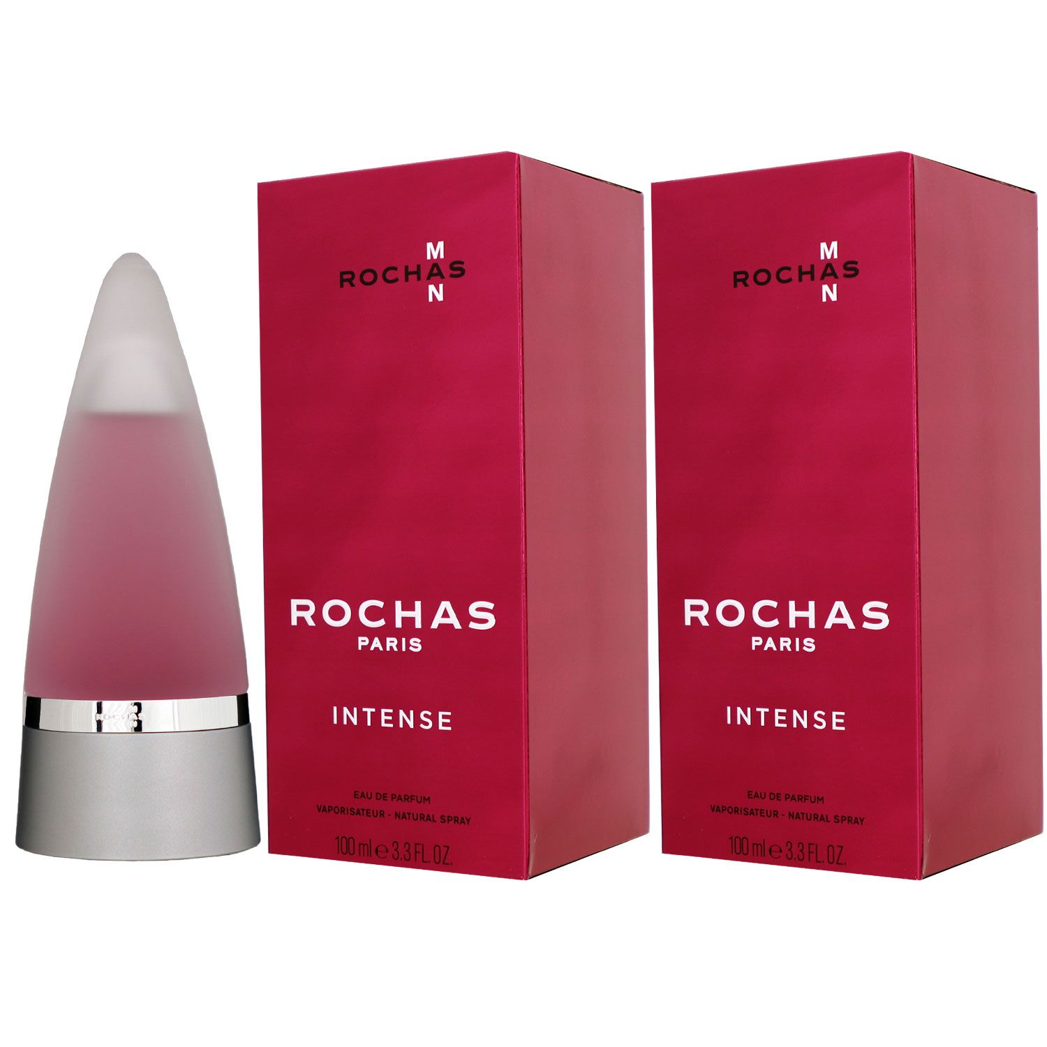 Rochas Man - Men Intense 2 x 100 ml Eau de Parfum EDP Herrenparfum Set