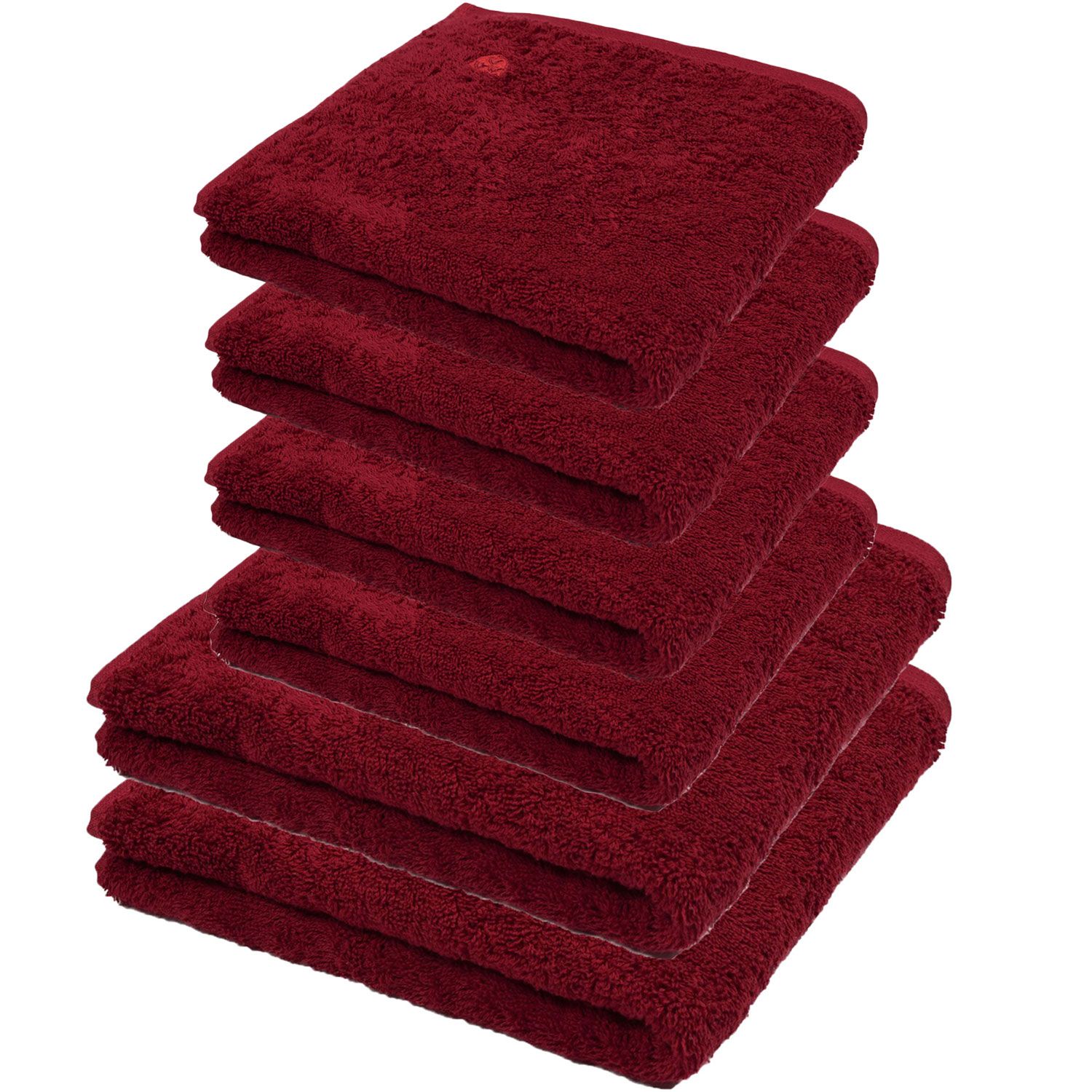 Ross Frottier 4004 Vita Marsala 4 x Handtuch 50 cm x 100 cm & 2 x Badetuch 70 cm x 140 cm Set